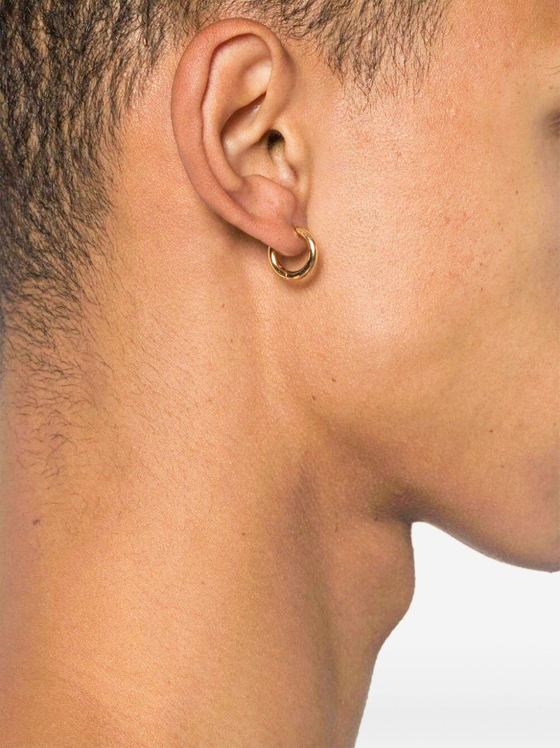 TOM WOOD polished-finish hoop earrings outlook