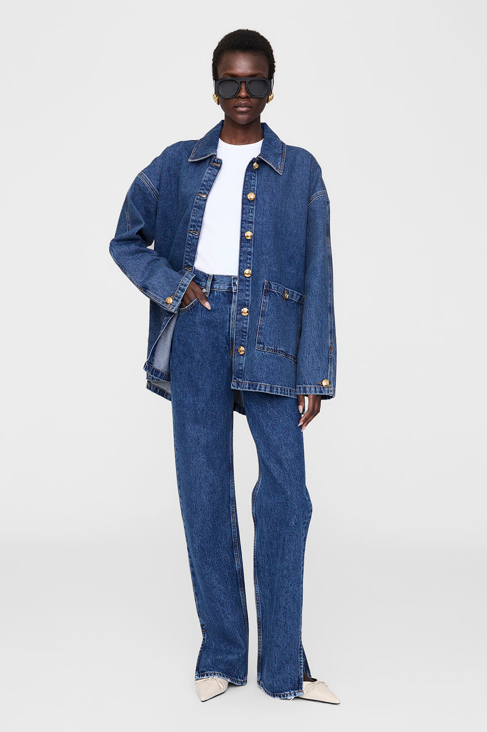 Roy Jean 34" - Clean Indigo Denim - 7
