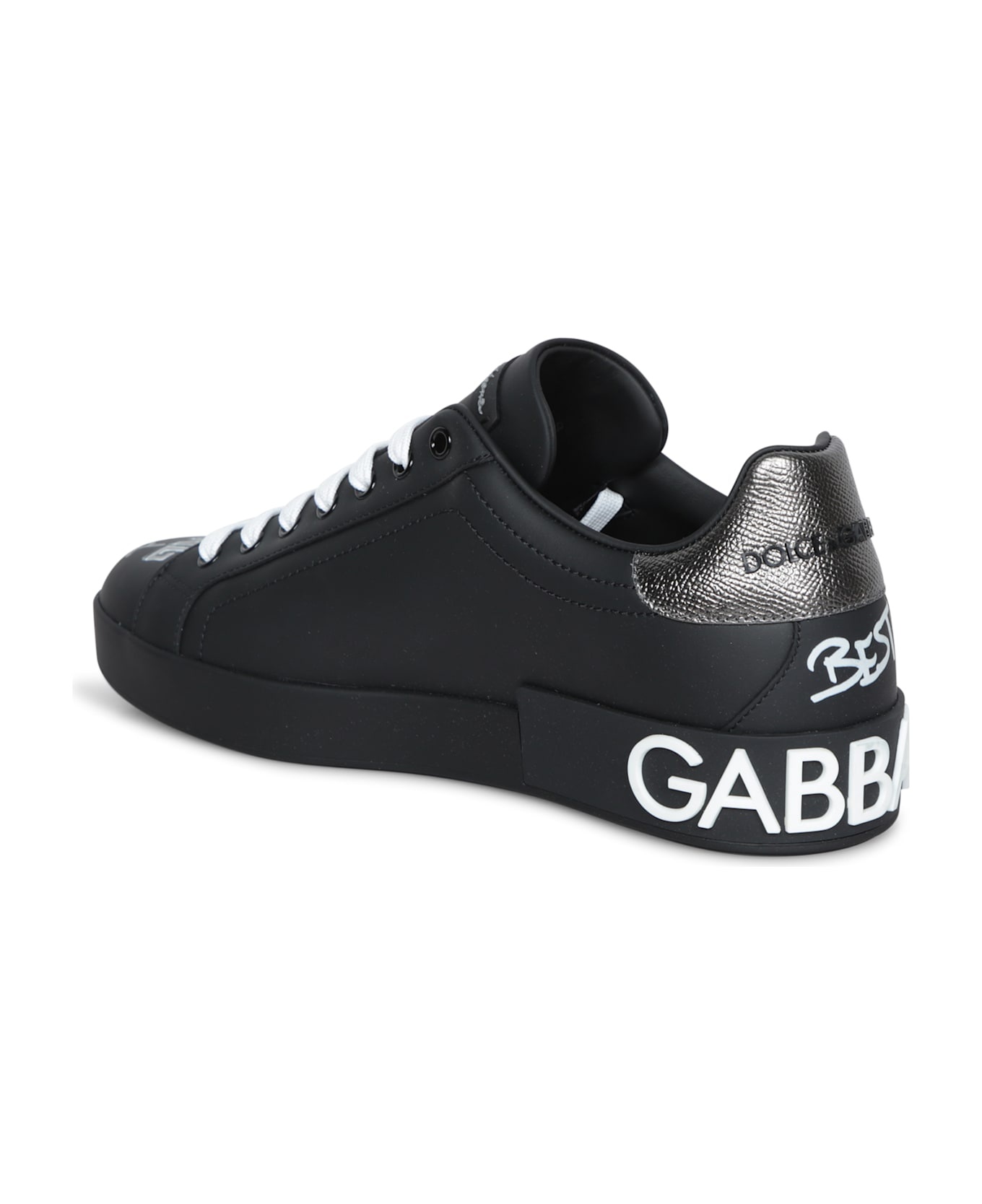 Portofino Black-silver Sneakers - 3