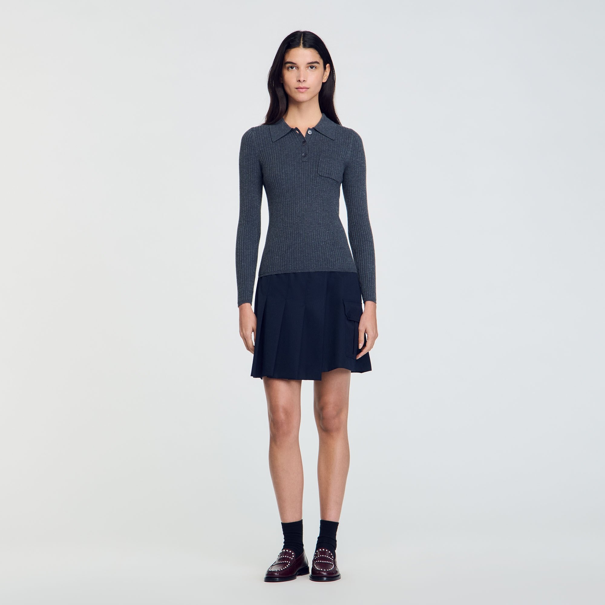 RIB KNIT SWEATER - 3