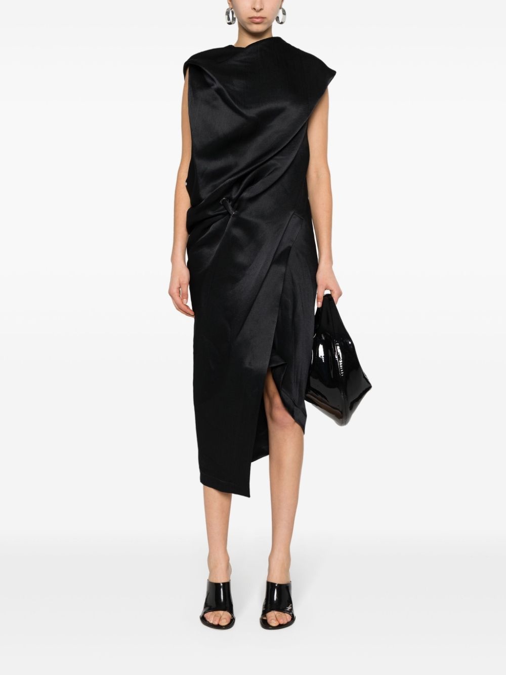 Enveloping draped dress - 2