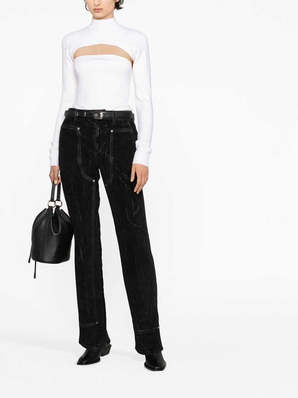straight-leg denim jeans - 2