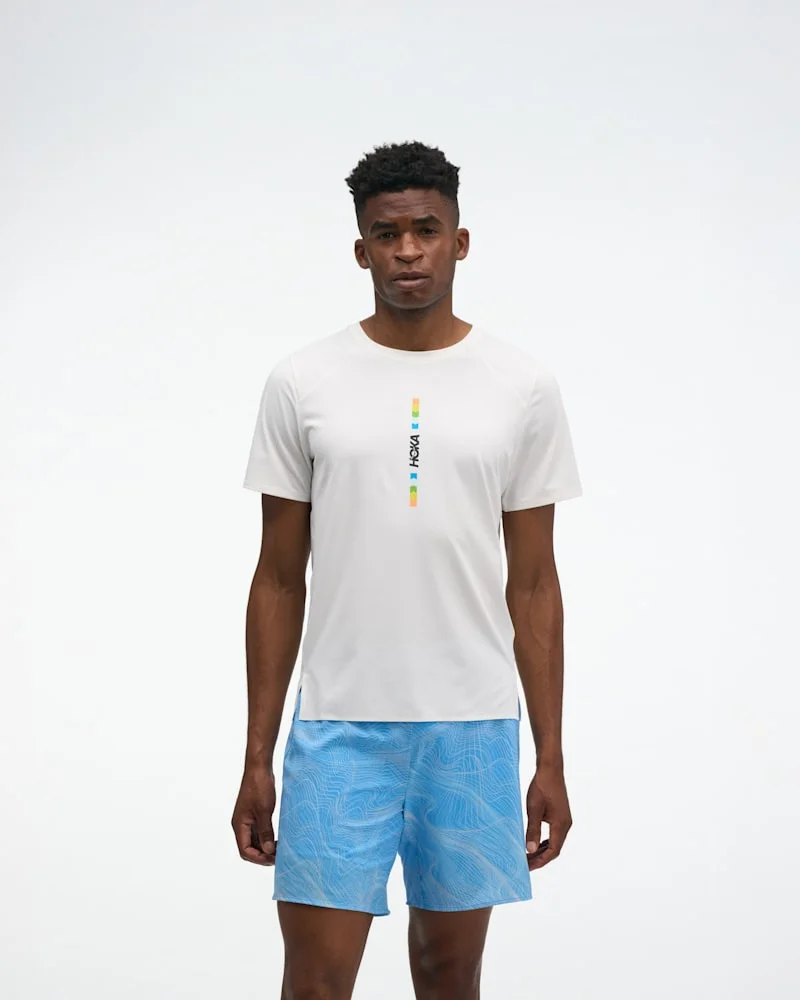 Men's EveryRun Short Sleeve Shirt in White - 1
