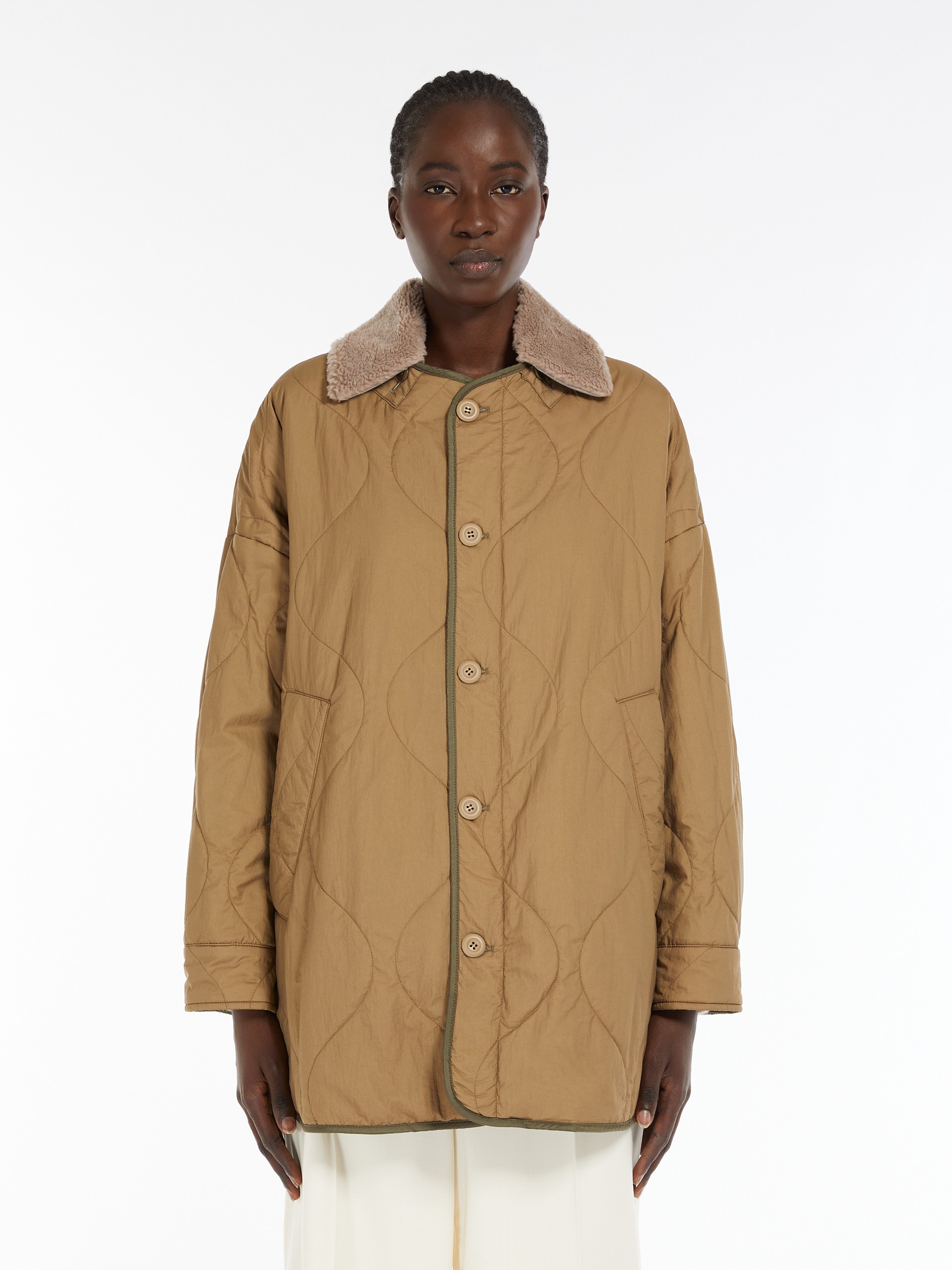 DRAVA Reversible water-repellent canvas down jacket - 6