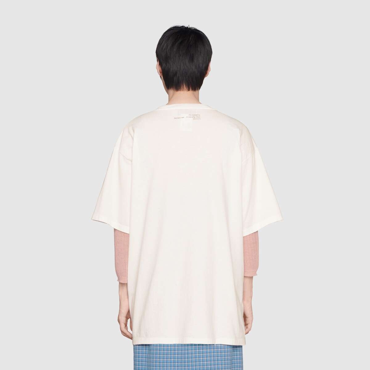 'impatient/impotent' print oversize T-shirt - 4