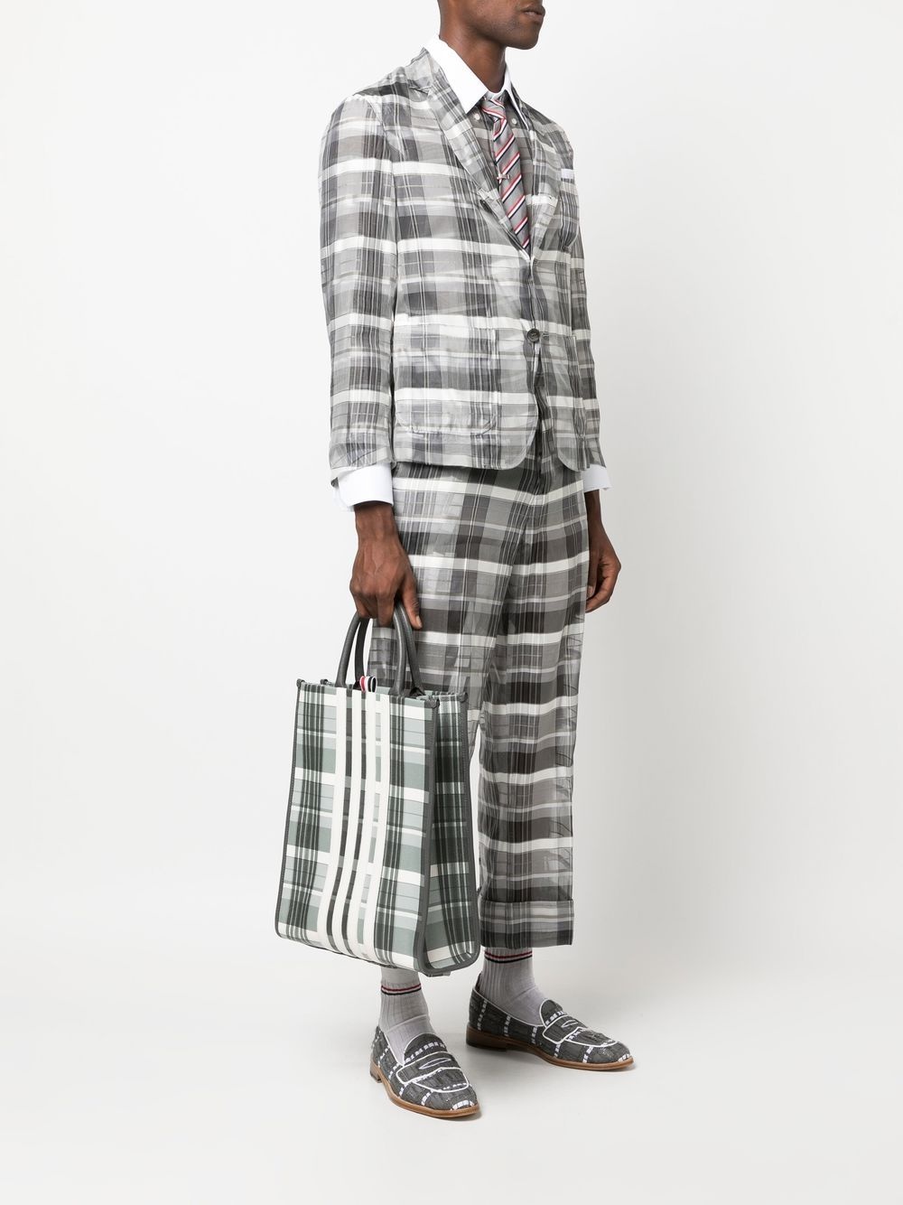 4-bar stripe tote bag - 2