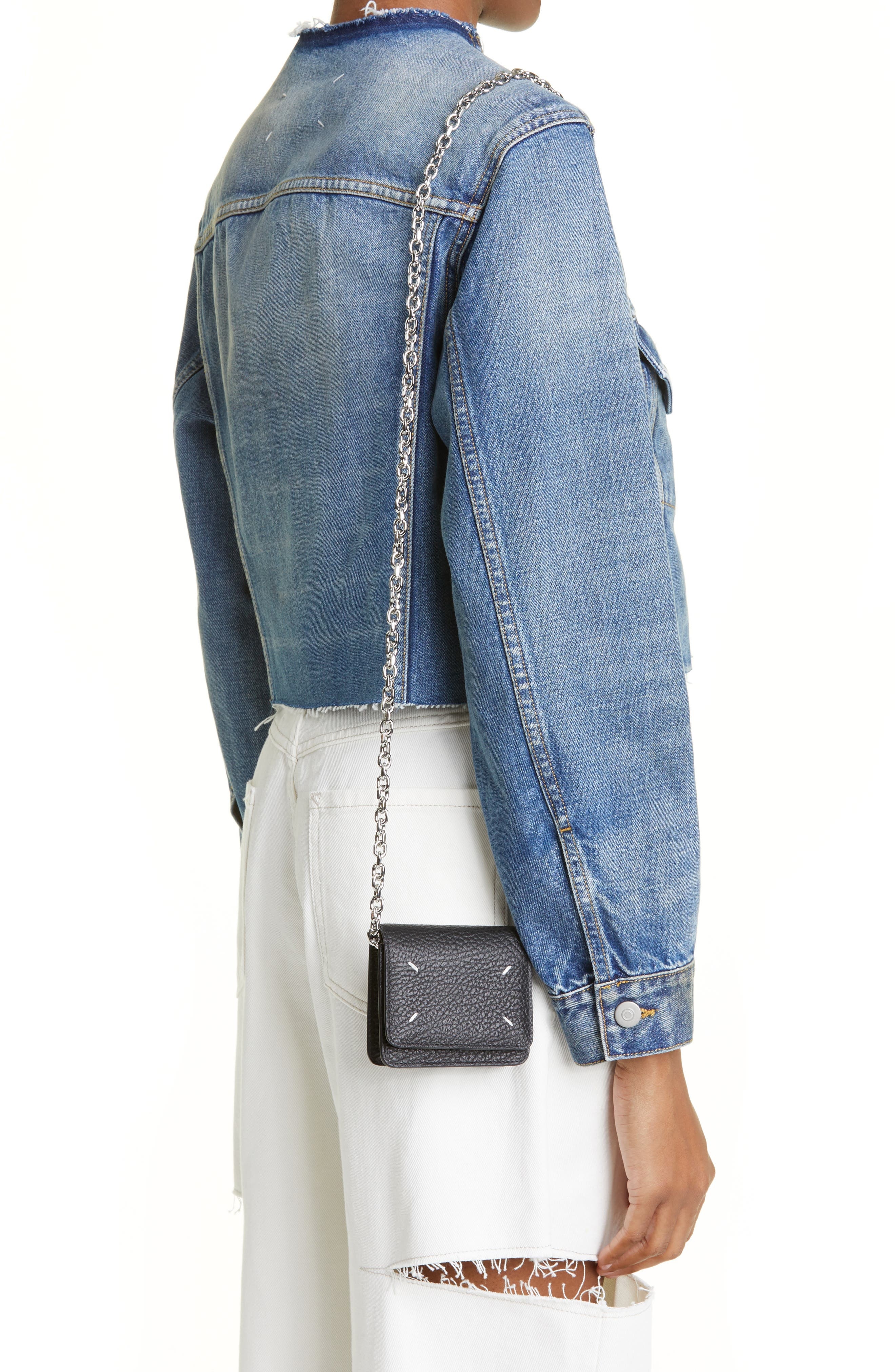 Small Leather Chain Wallet - 3