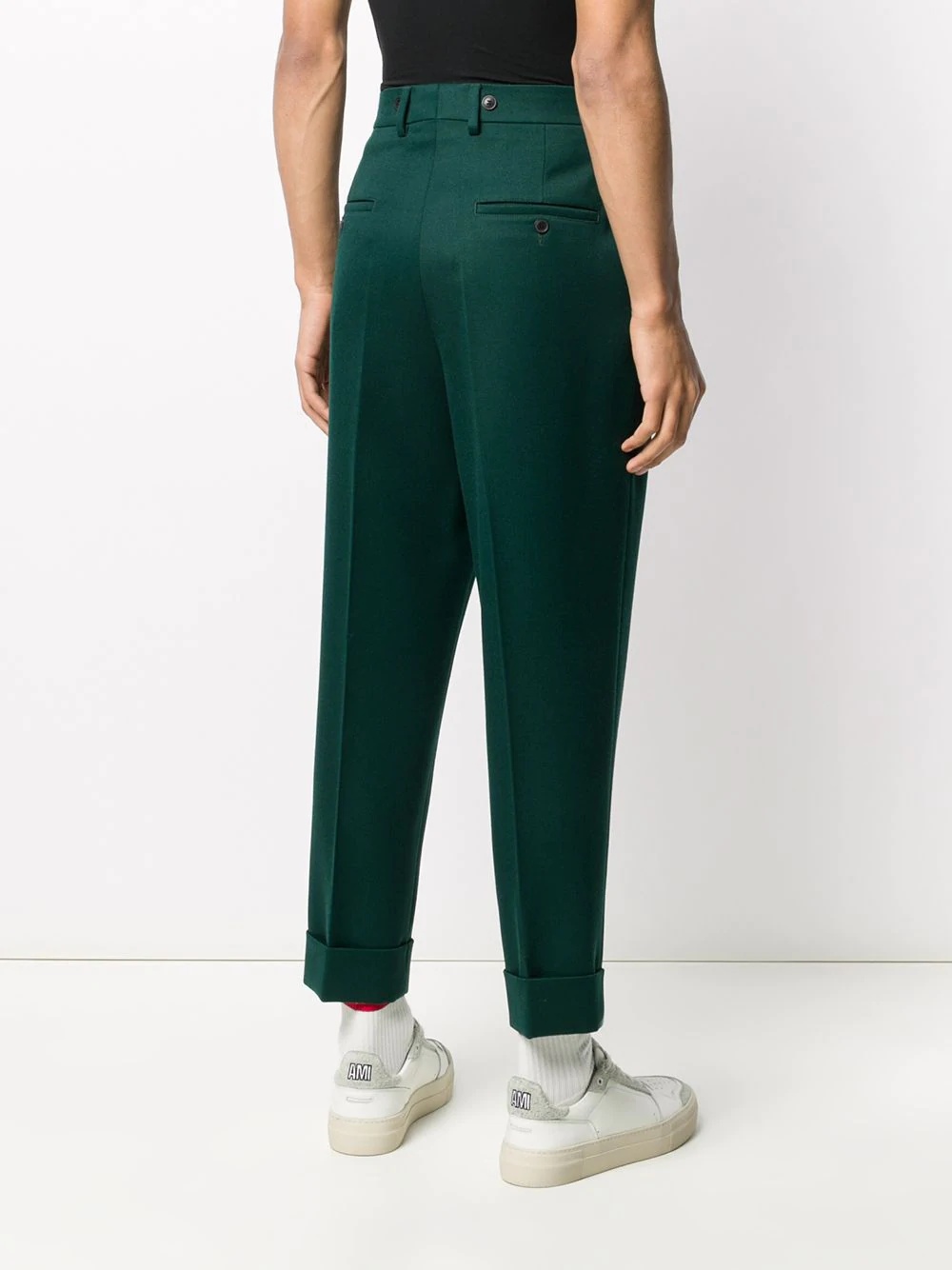 tapered cropped trousers - 4