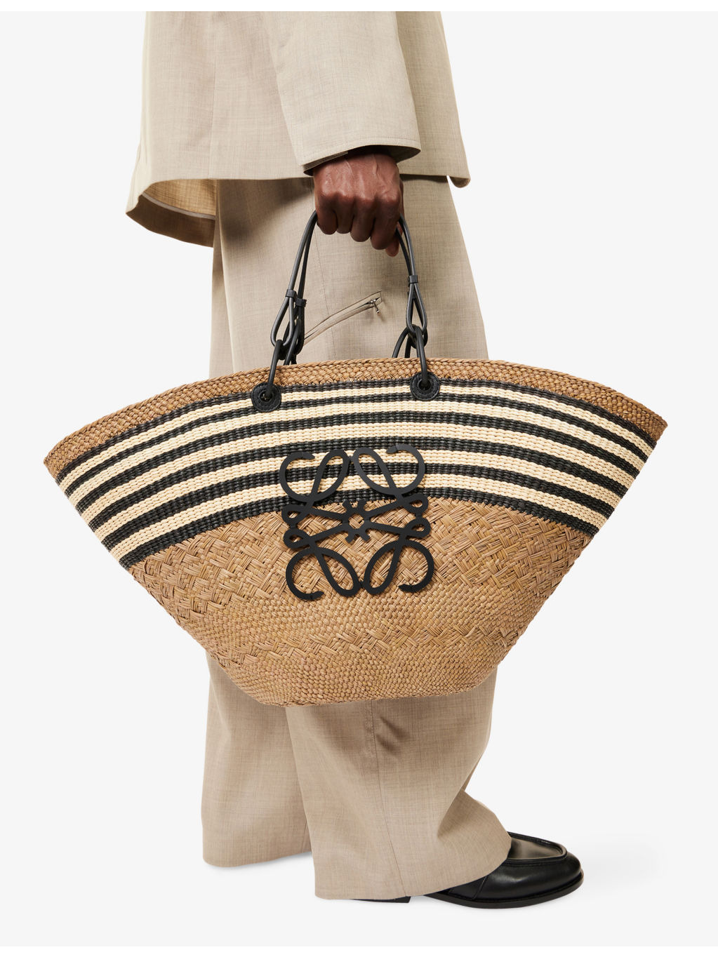Anagram Large Palm Basket Bag - 2