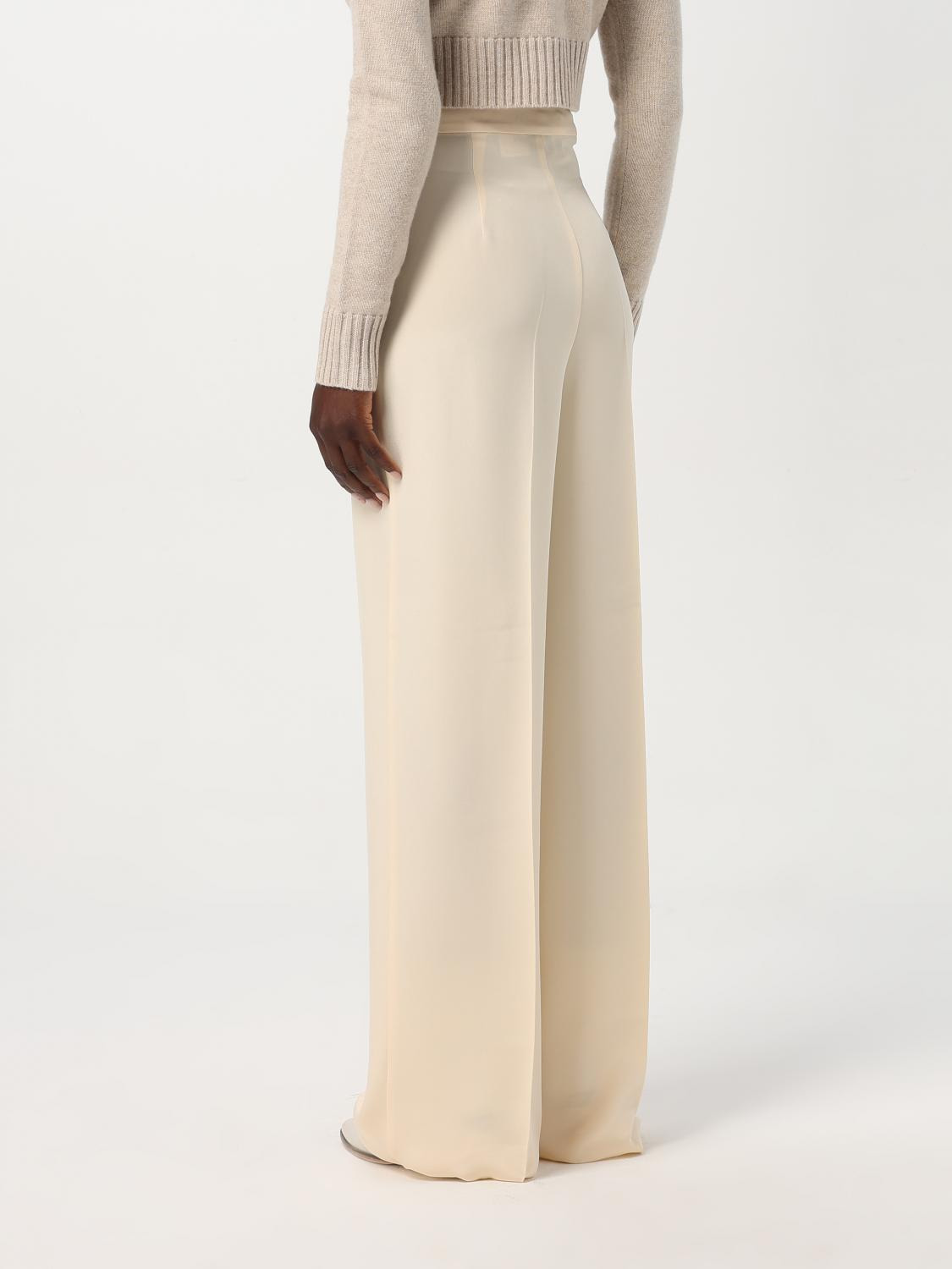 Max Mara Pants Woman Ivory - 3