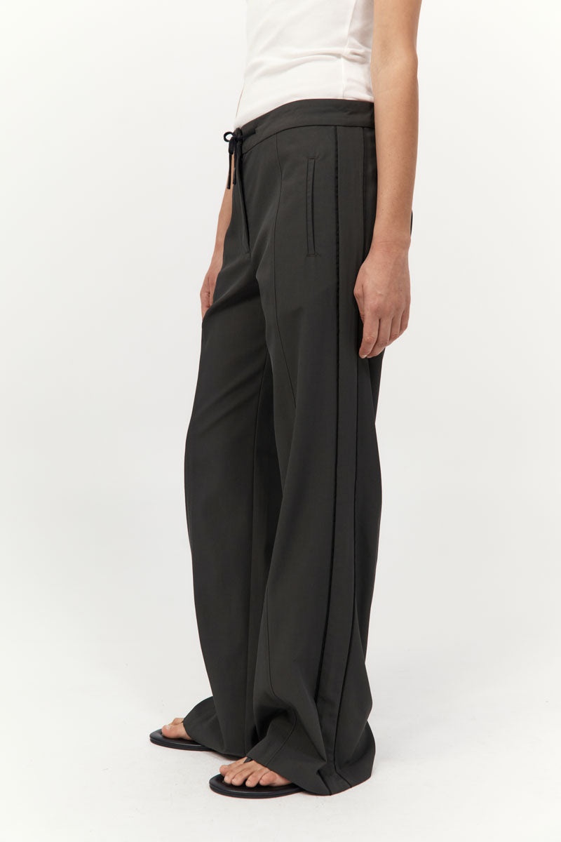 Tailored Track Pants - Black Olive - 3