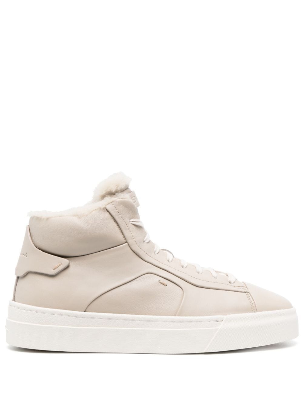 sheepskin high-top sneakers - 1