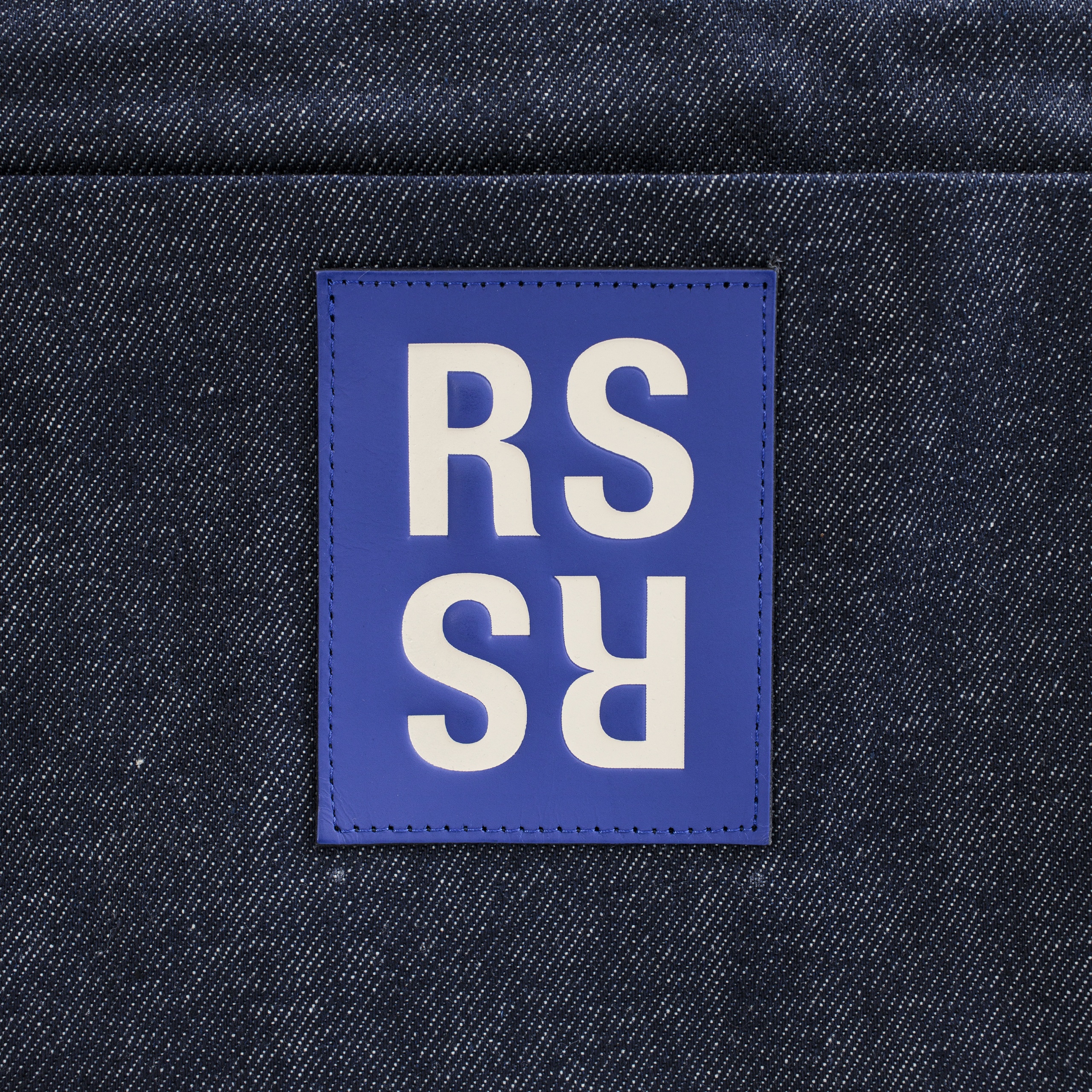 NAVY BLUE DENIM TOTE BAG - 5