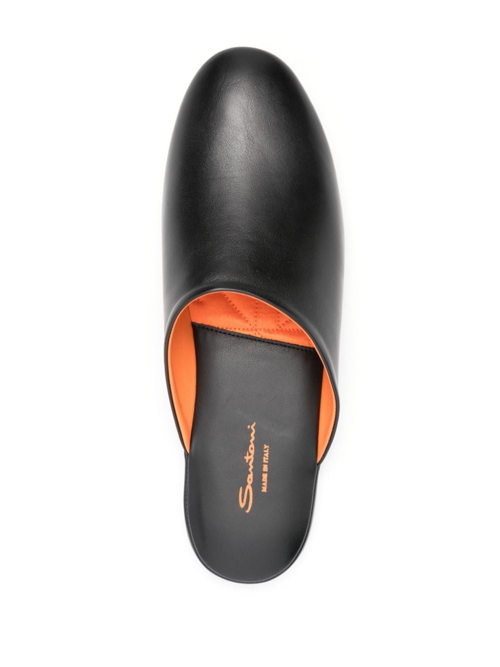 smooth leather slippers - 4