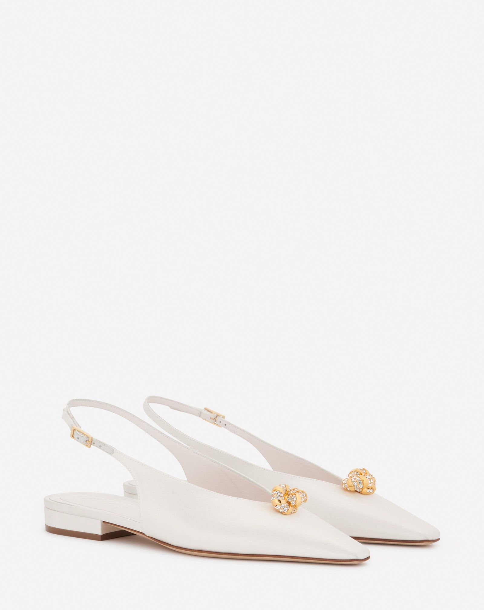 SATIN SWING SLINGBACK MULE WITH MELODY JEWEL - 2