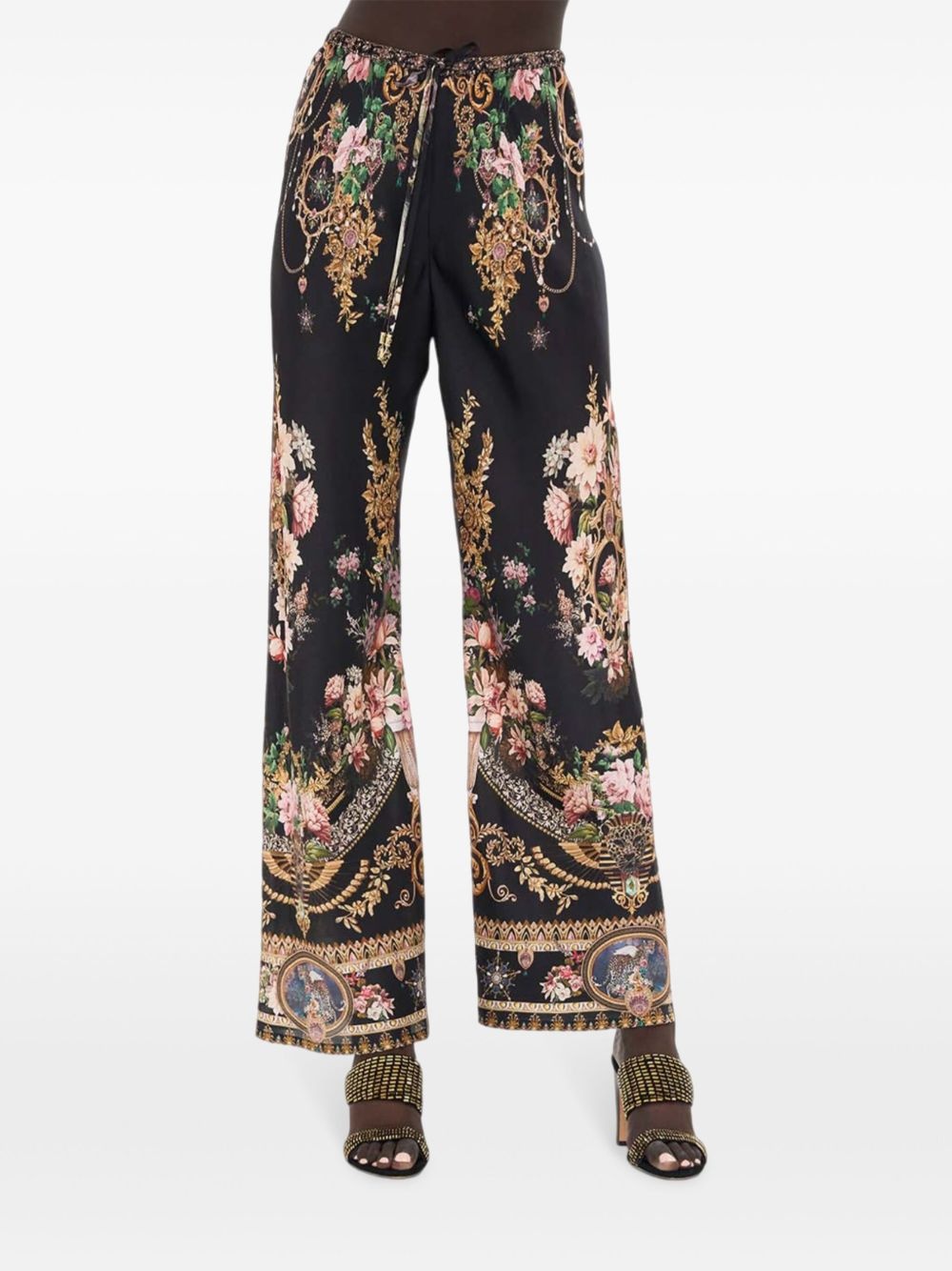 graphic-print trousers - 5