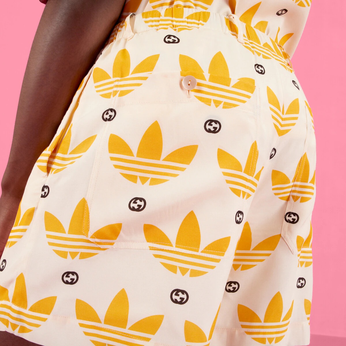 adidas x Gucci Trefoil print shorts - 4