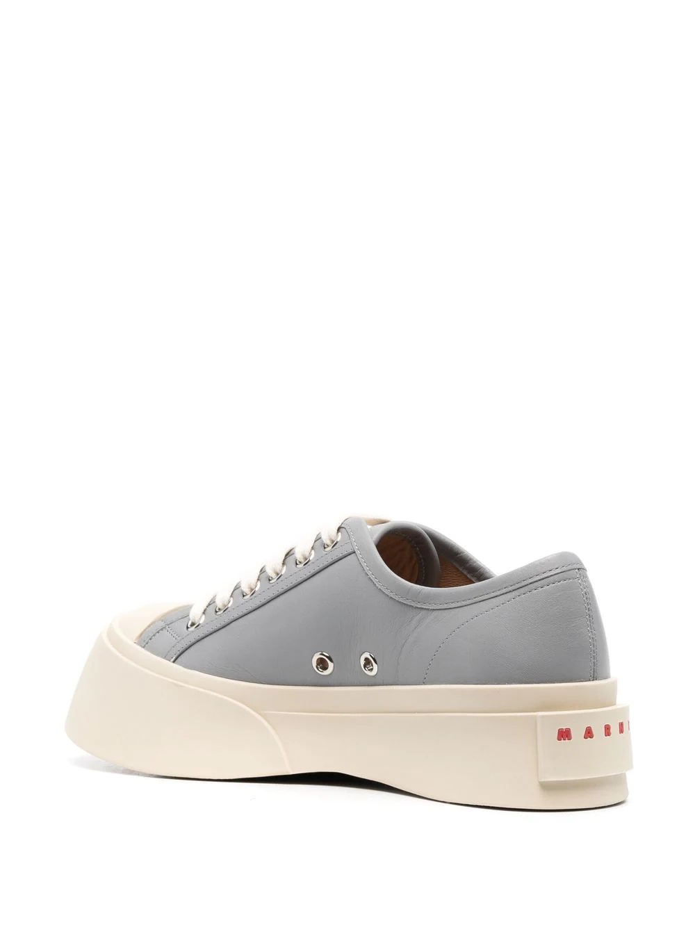 low-top lace-up sneakers - 3