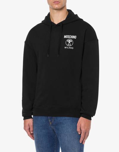 Moschino DOUBLE QUESTION MARK HOODED SWEATSHIRT outlook