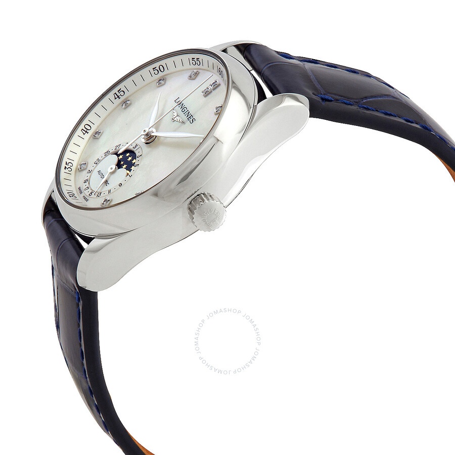 Longines Master Collection Automatic Diamond White Mother of Pearl Dial Ladies Watch L24094870 - 2