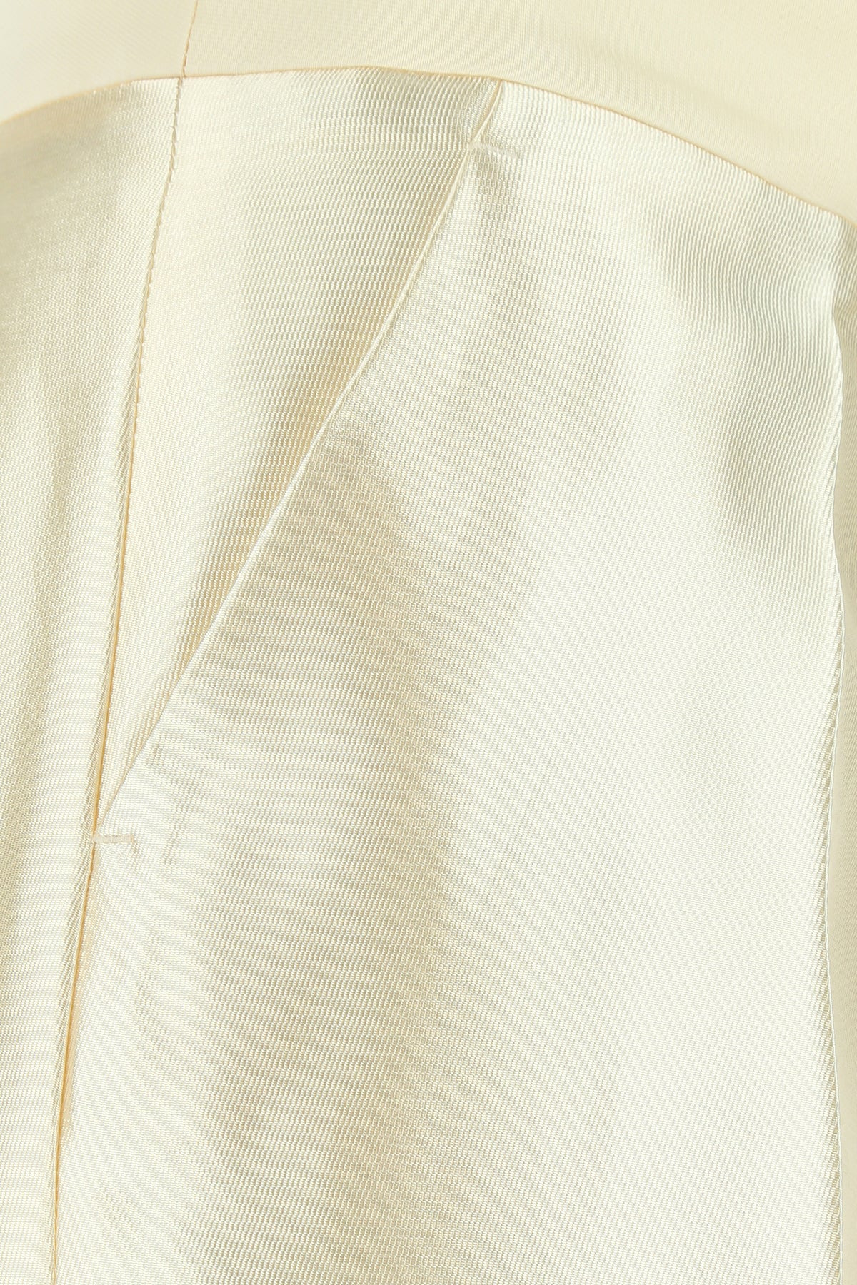 ivory viscosa blend wide-leg pant - 5