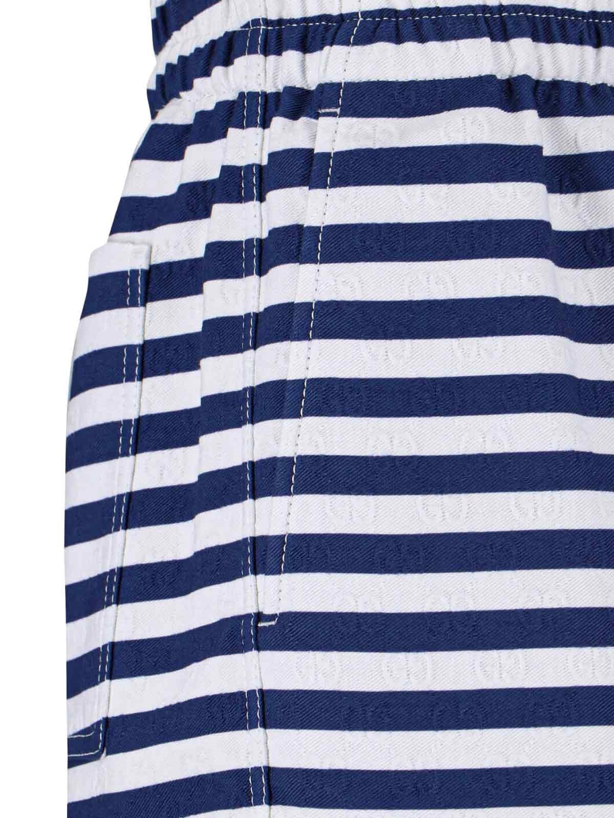 'GG' STRIPED SHORTS - 4