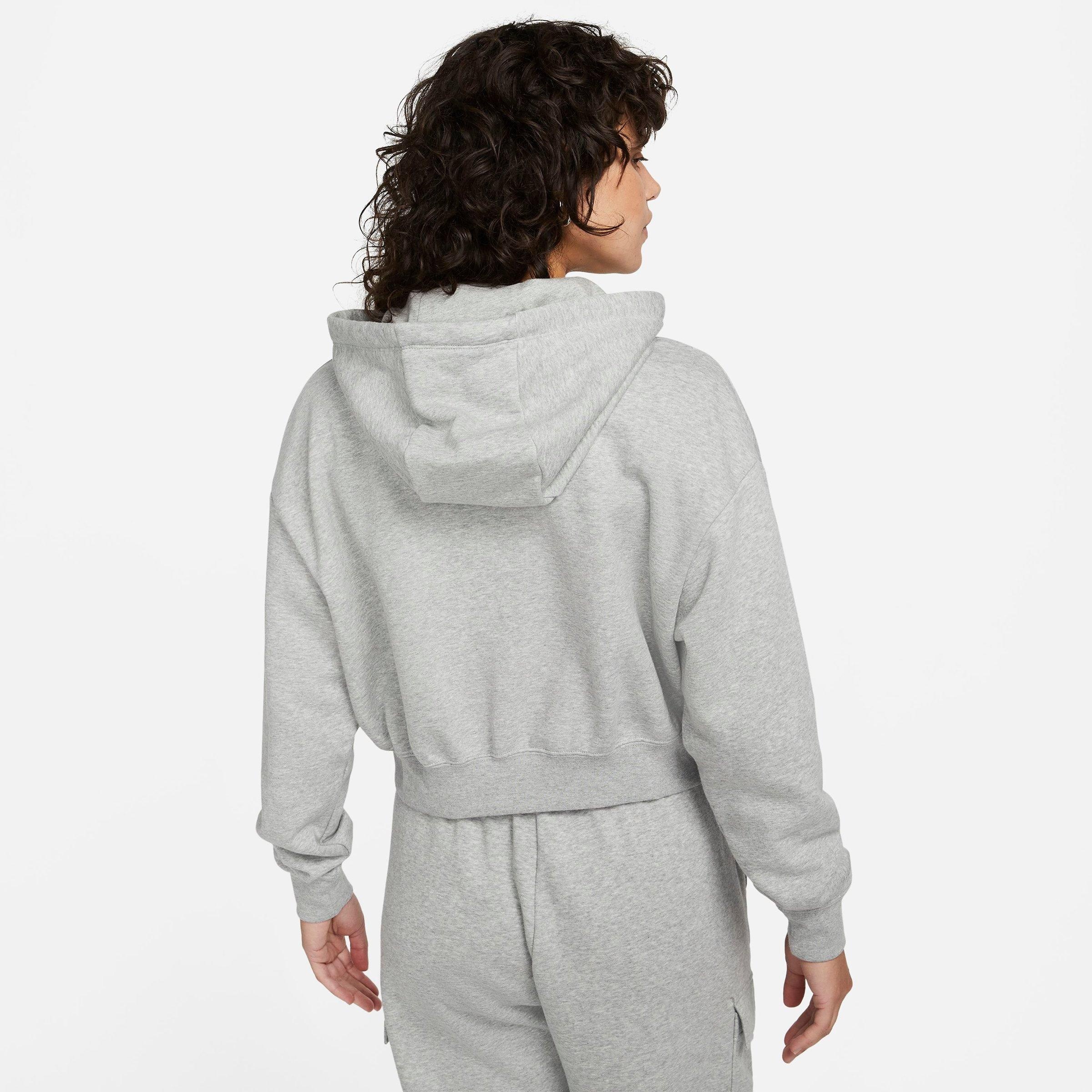 WOMEN'S NIKE SPORTSWEAR CLUB FLEECE CROP HOODIE - 2