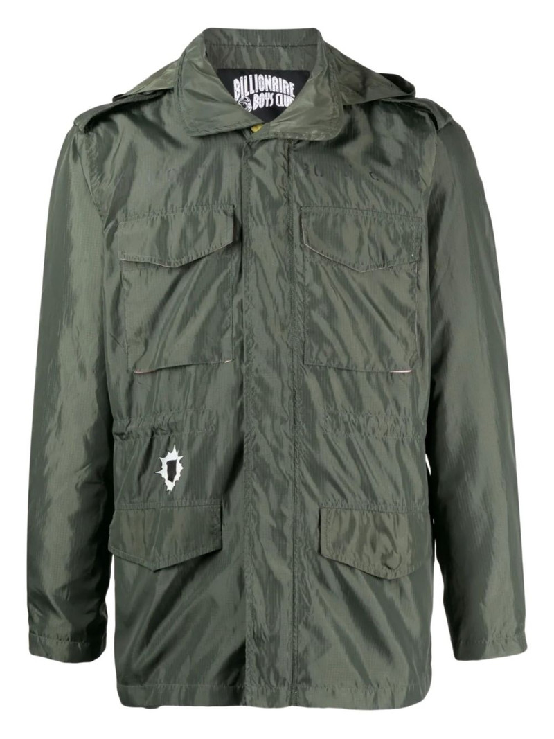 graphic-print hooded jacket 1