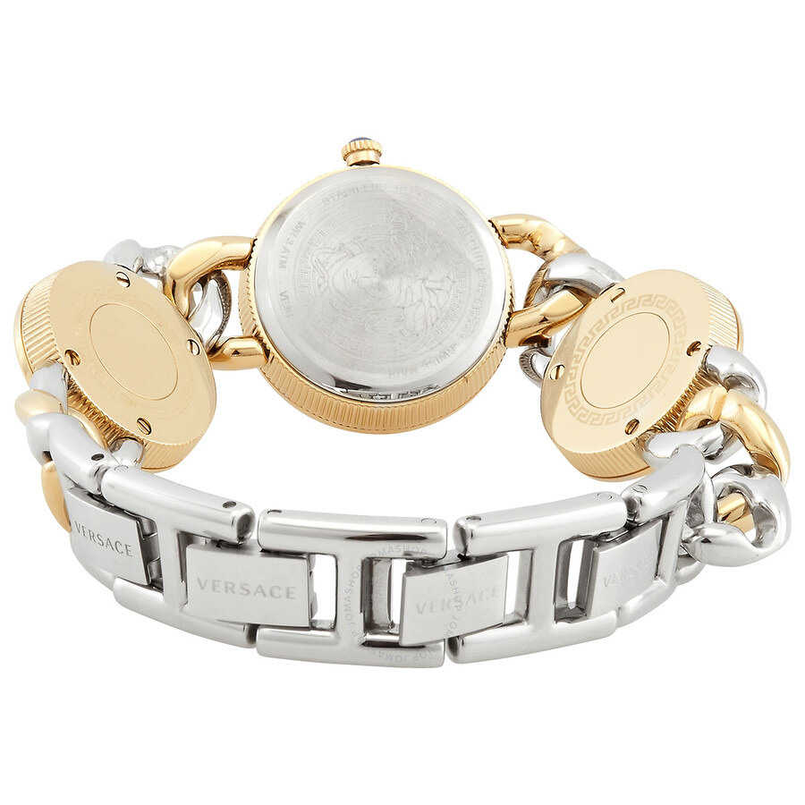 Versace Stud Icon Quartz Silver Dial Two-Tone Ladies Watch VE3C00122 - 3