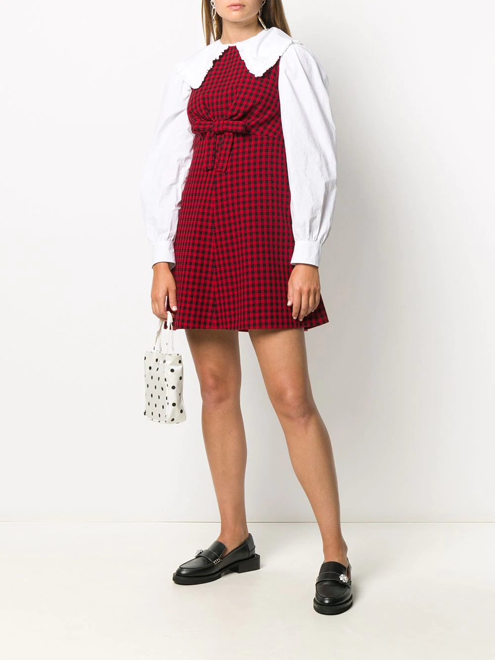 gingham check mini dress - 2