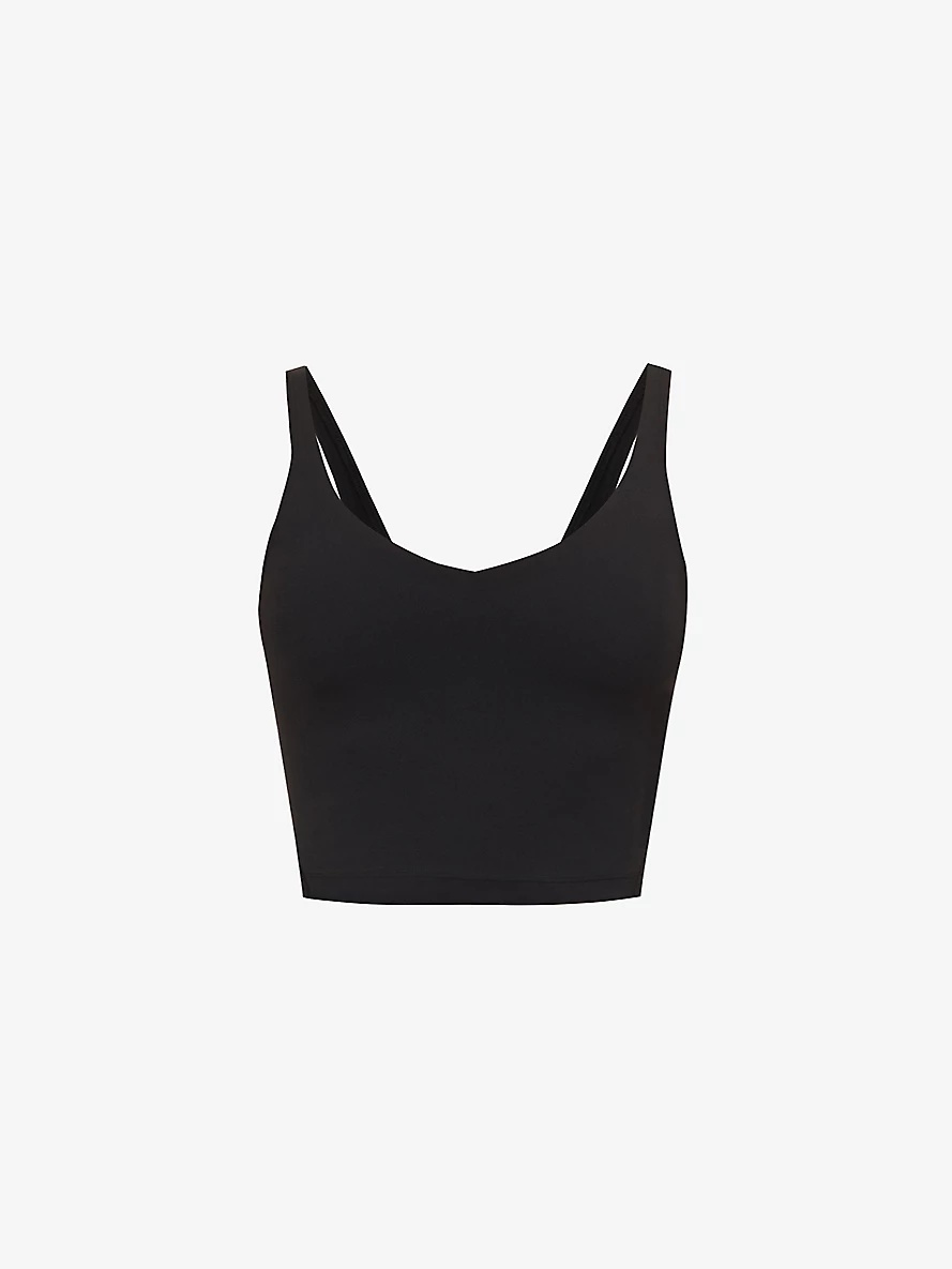 Wundermost scoop-neck stretch-woven top - 1