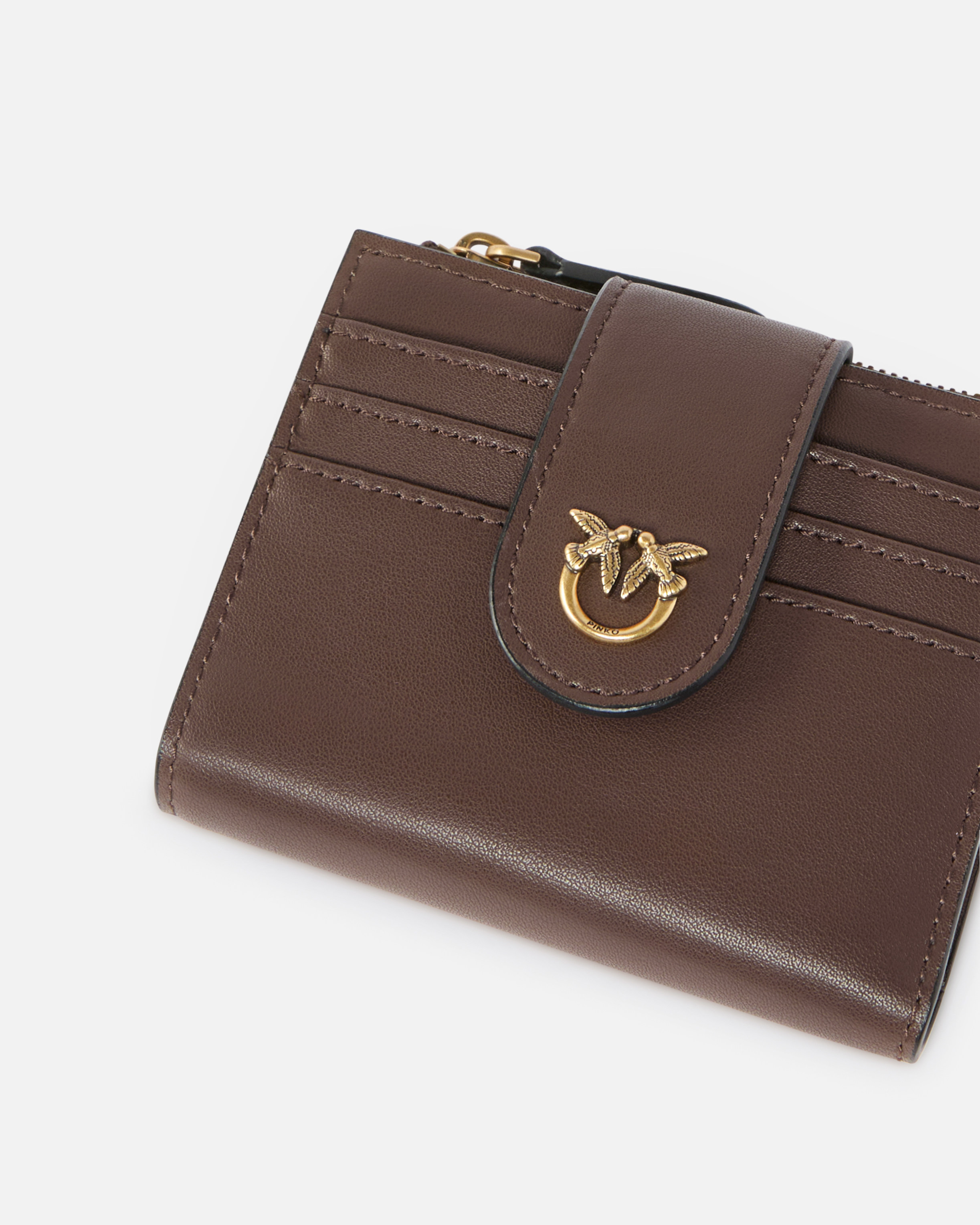 ZIP-AROUND WALLET IN CHEVRON-PATTERNED NAPPA LEATHER - 4