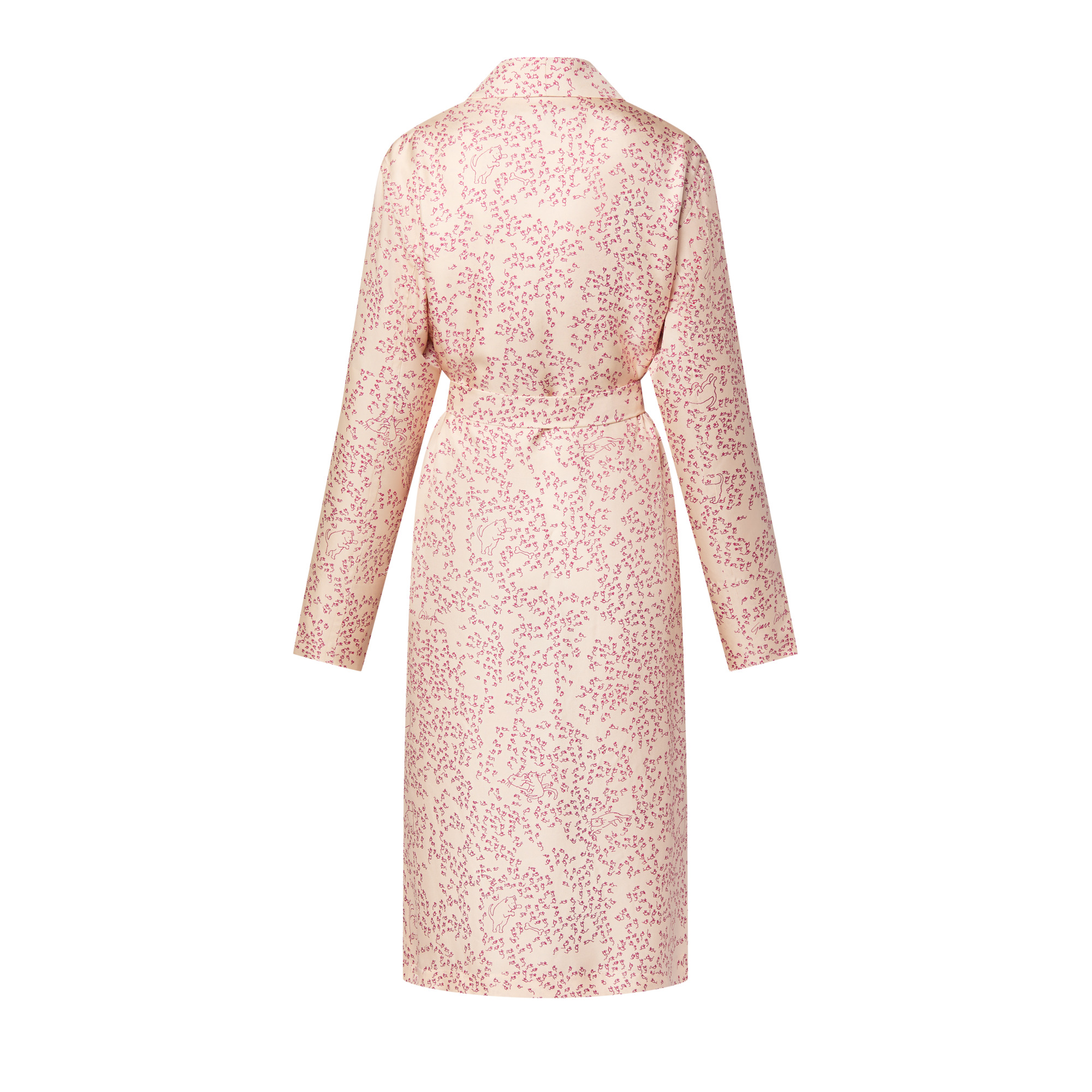 Cat-and-Mouse Print Robe - 3