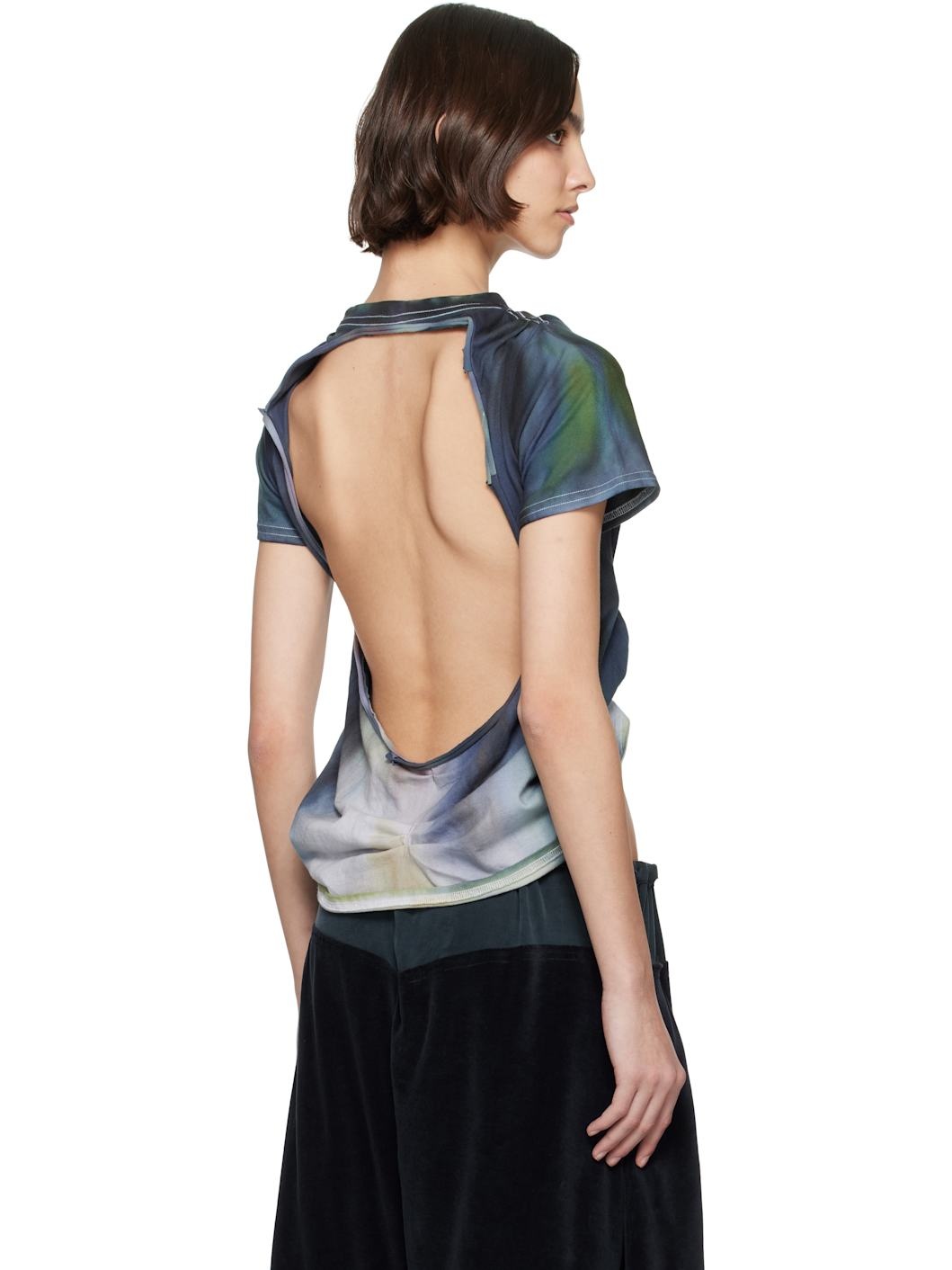 Navy & Green Hazel T-shirt - 3