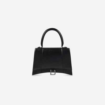 BALENCIAGA Women's Hourglass Handbag in Black outlook