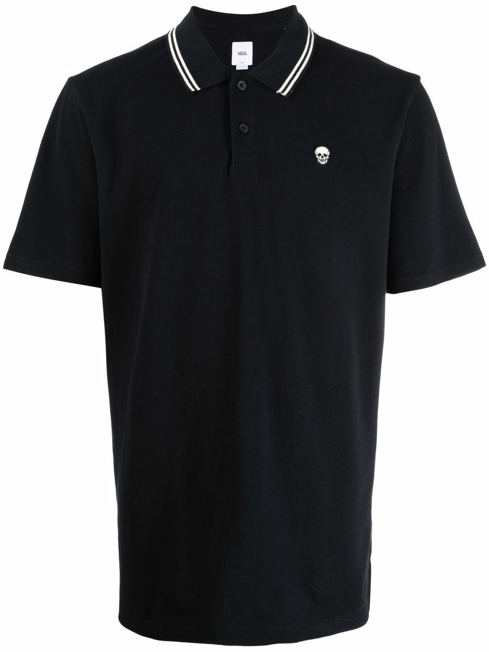 skull-patch polo shirt - 1