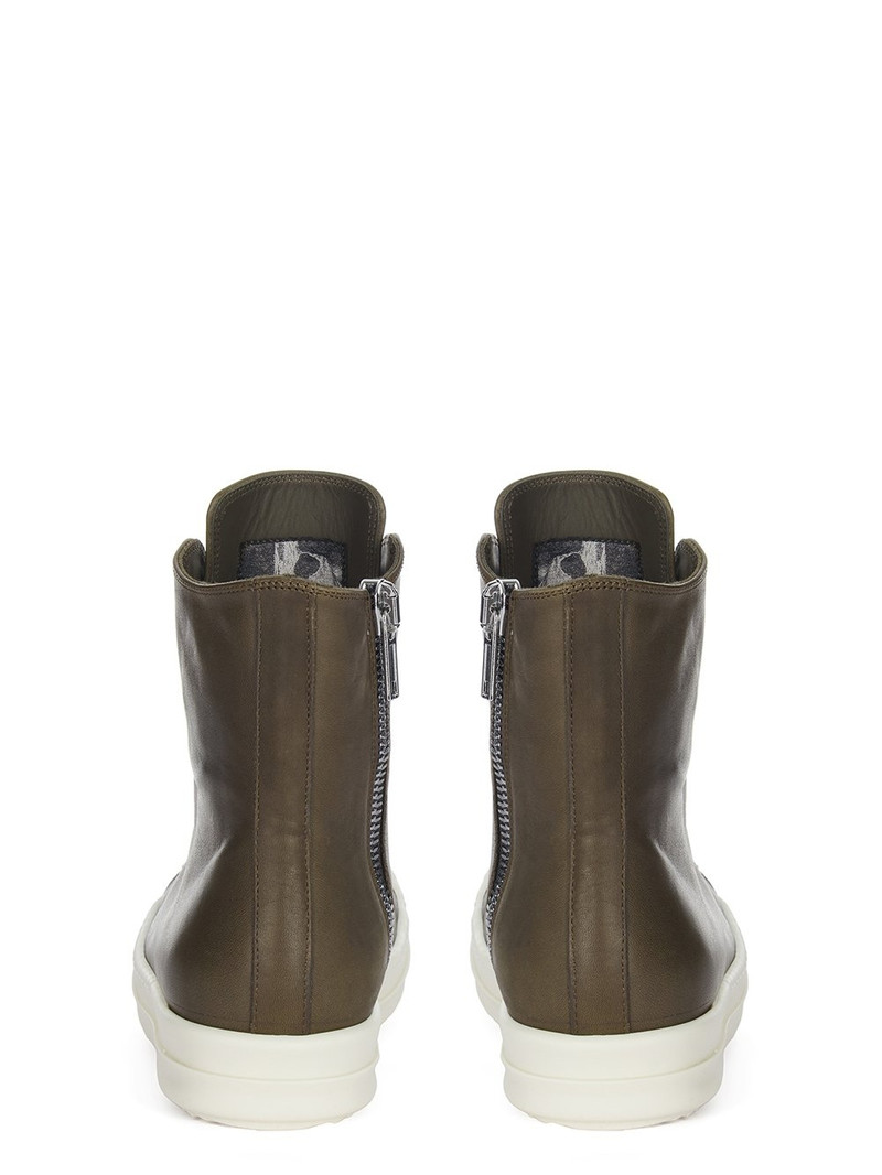 Leather high-top sneakers 4