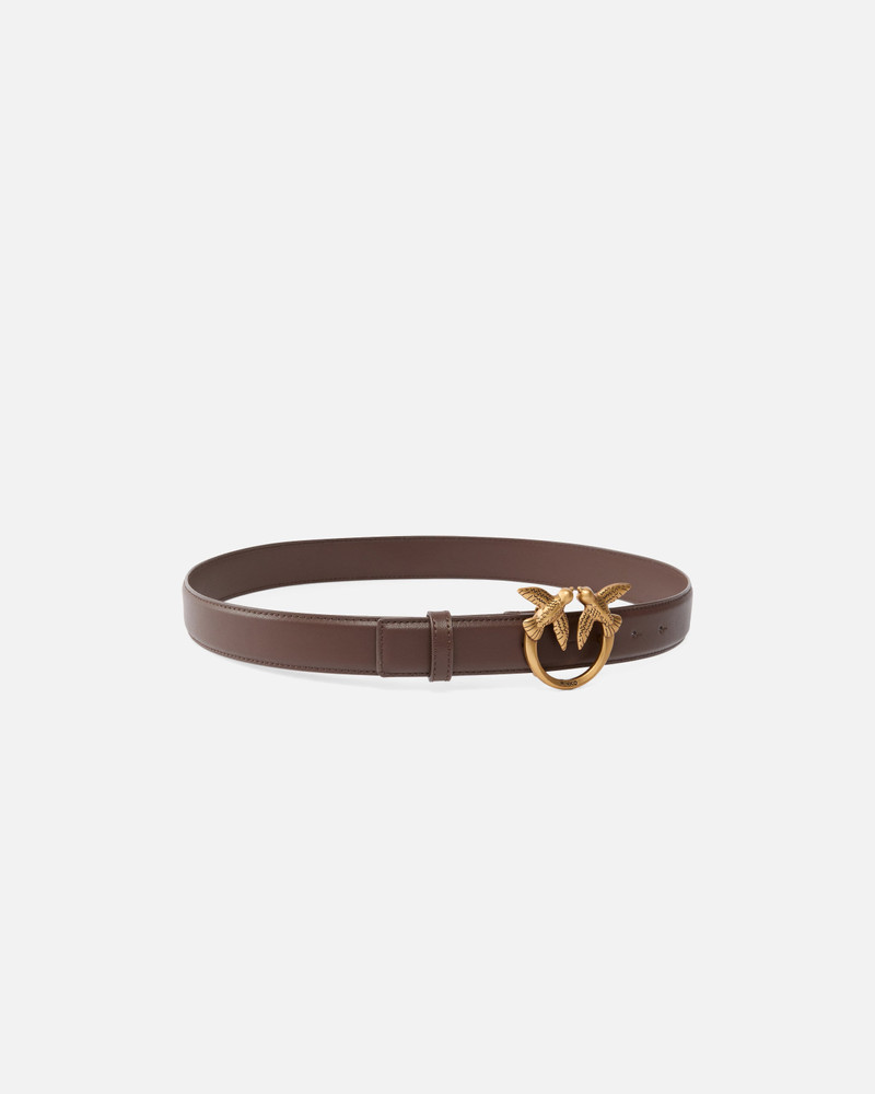 PINKO LOVE BIRDS LEATHER BELT 3CM outlook