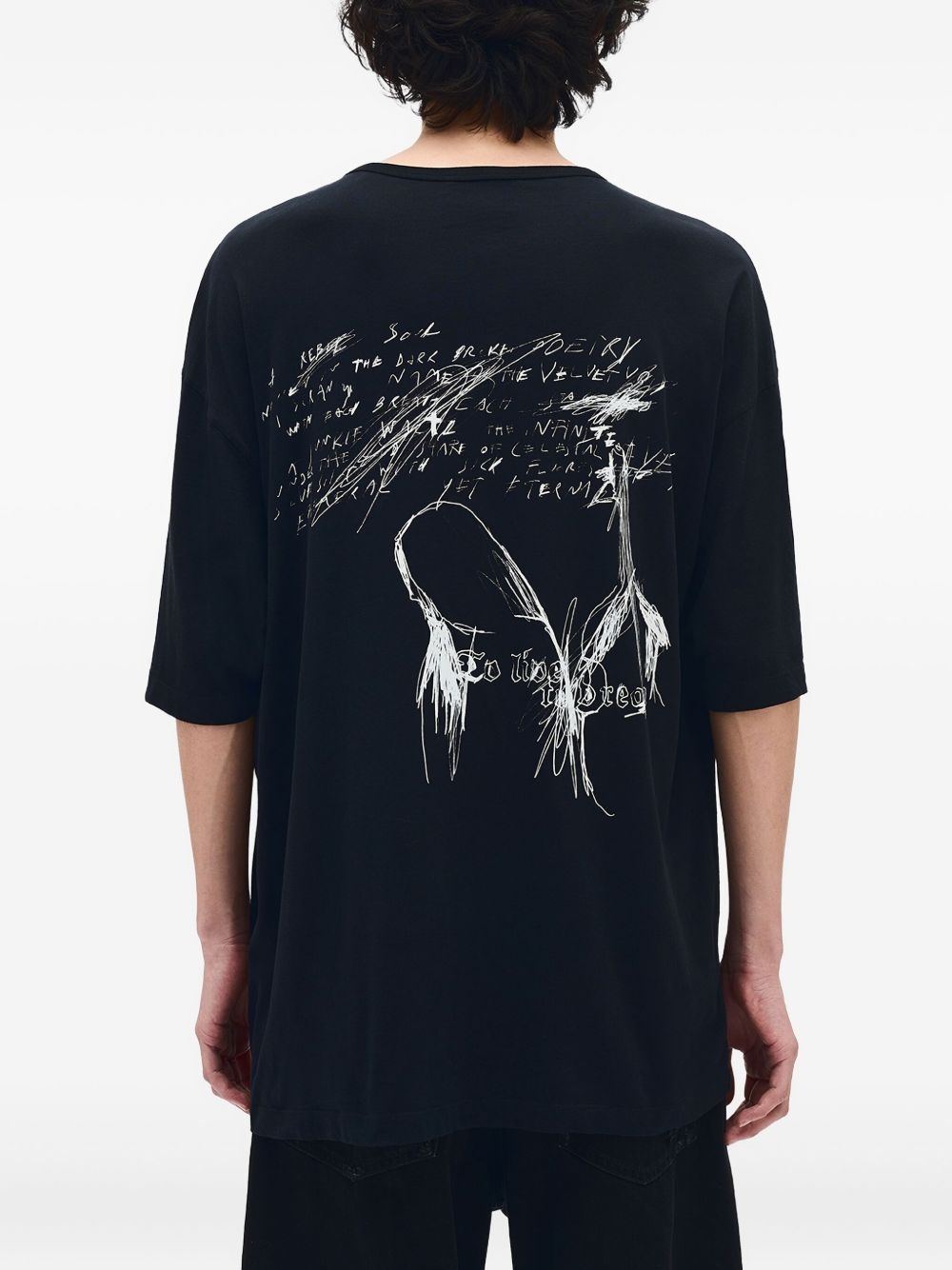 Sketchbook-print T-shirt - 4