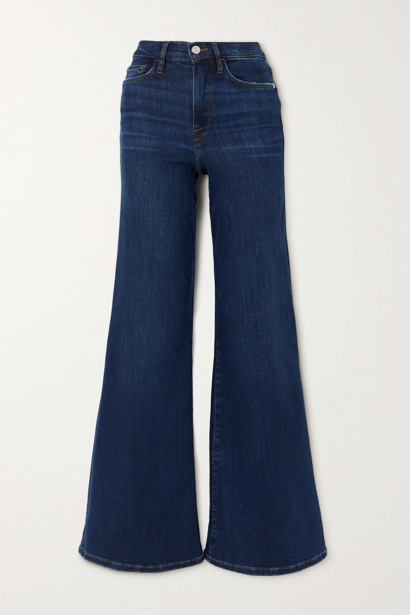 Le Palazzo high-rise wide-leg jeans - 1