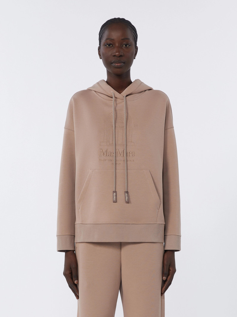 ANDREA Technical cotton jersey sweatshirt - PINK 3