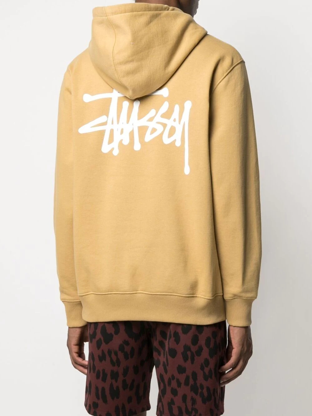 logo-print rib-trimmed hoodie - 4