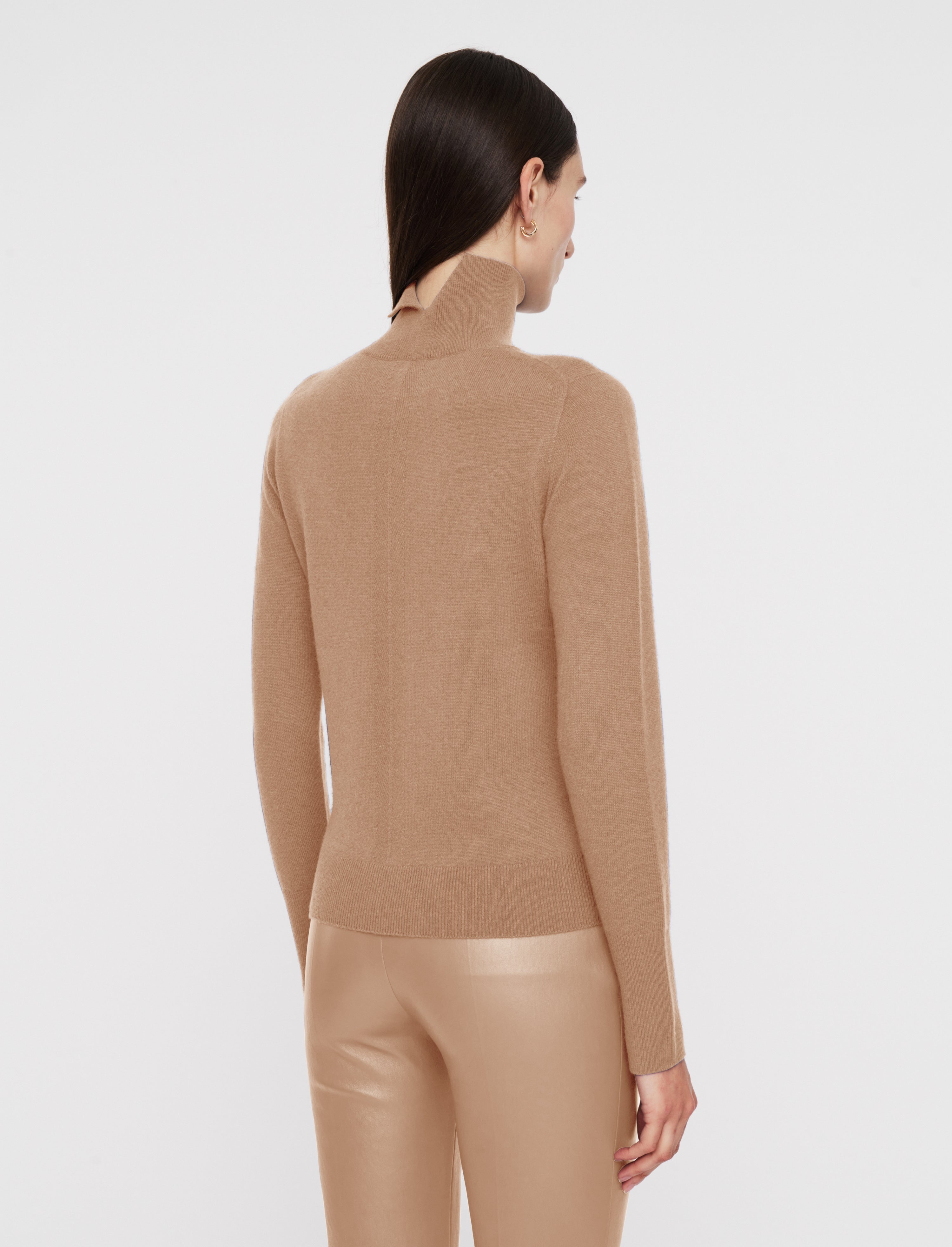 Light Pure Cashmere High Neck Jumper - 4