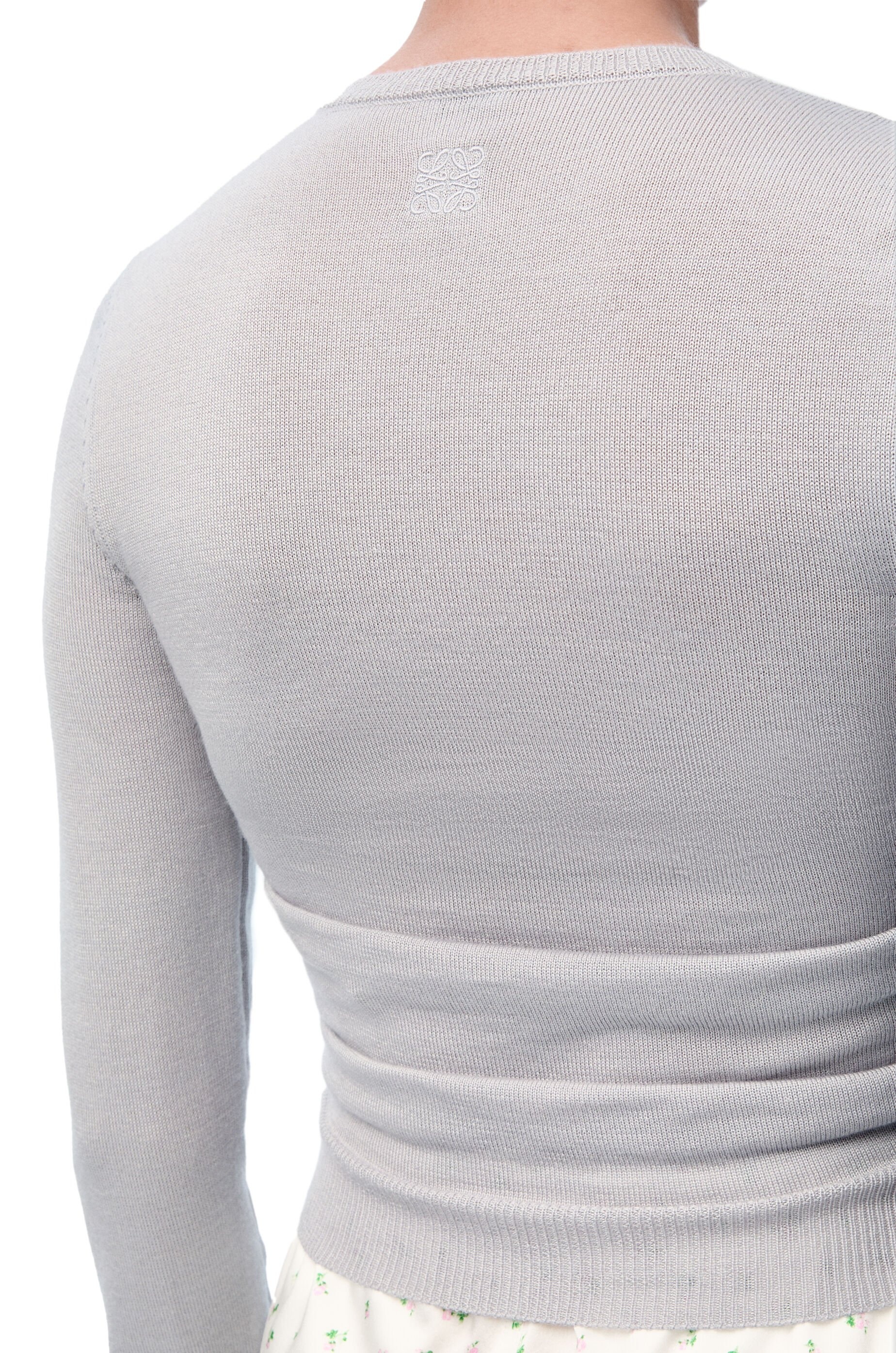 Draped cardigan in cashmere and silk - 5
