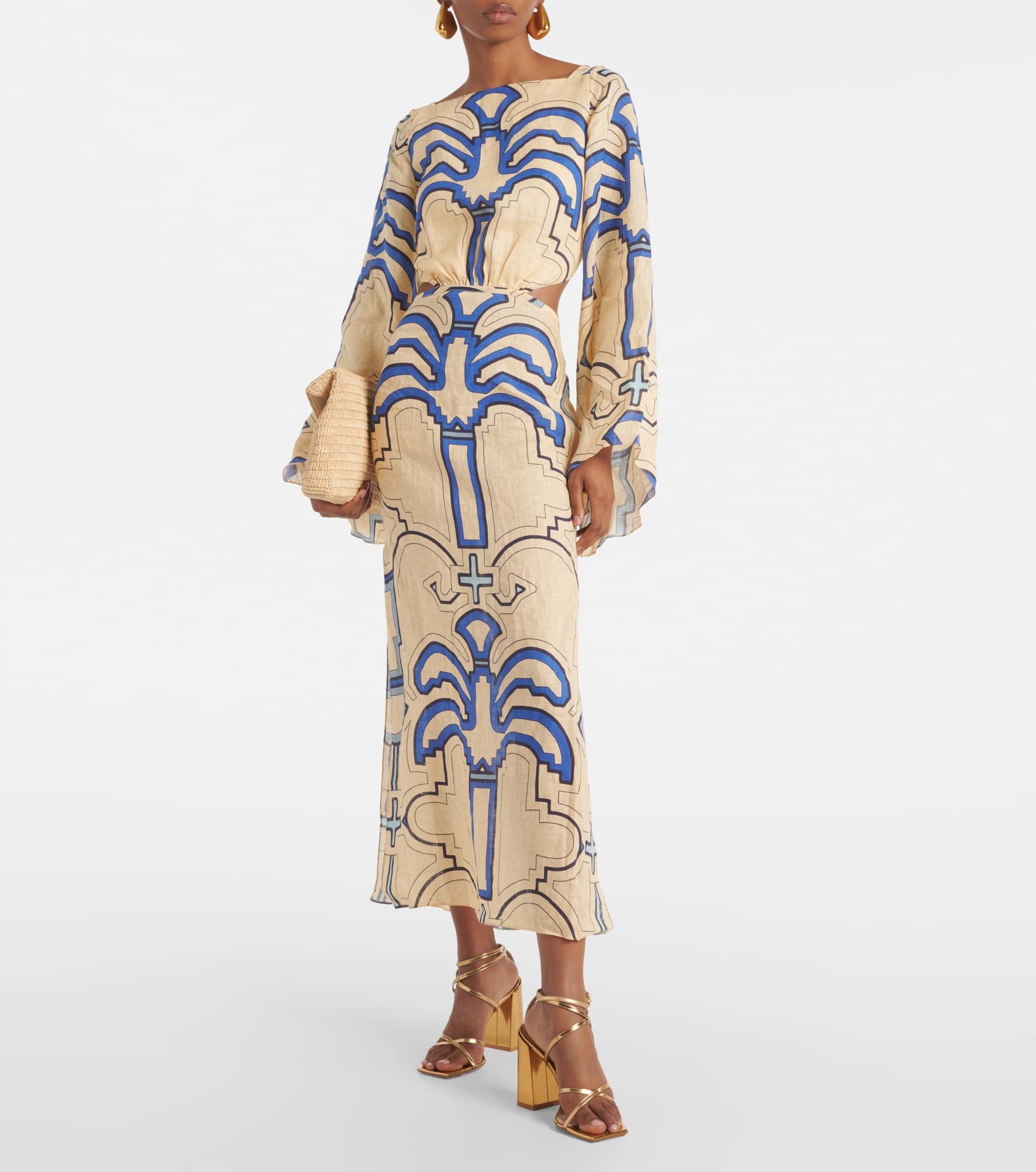 Linen midi dress - 2