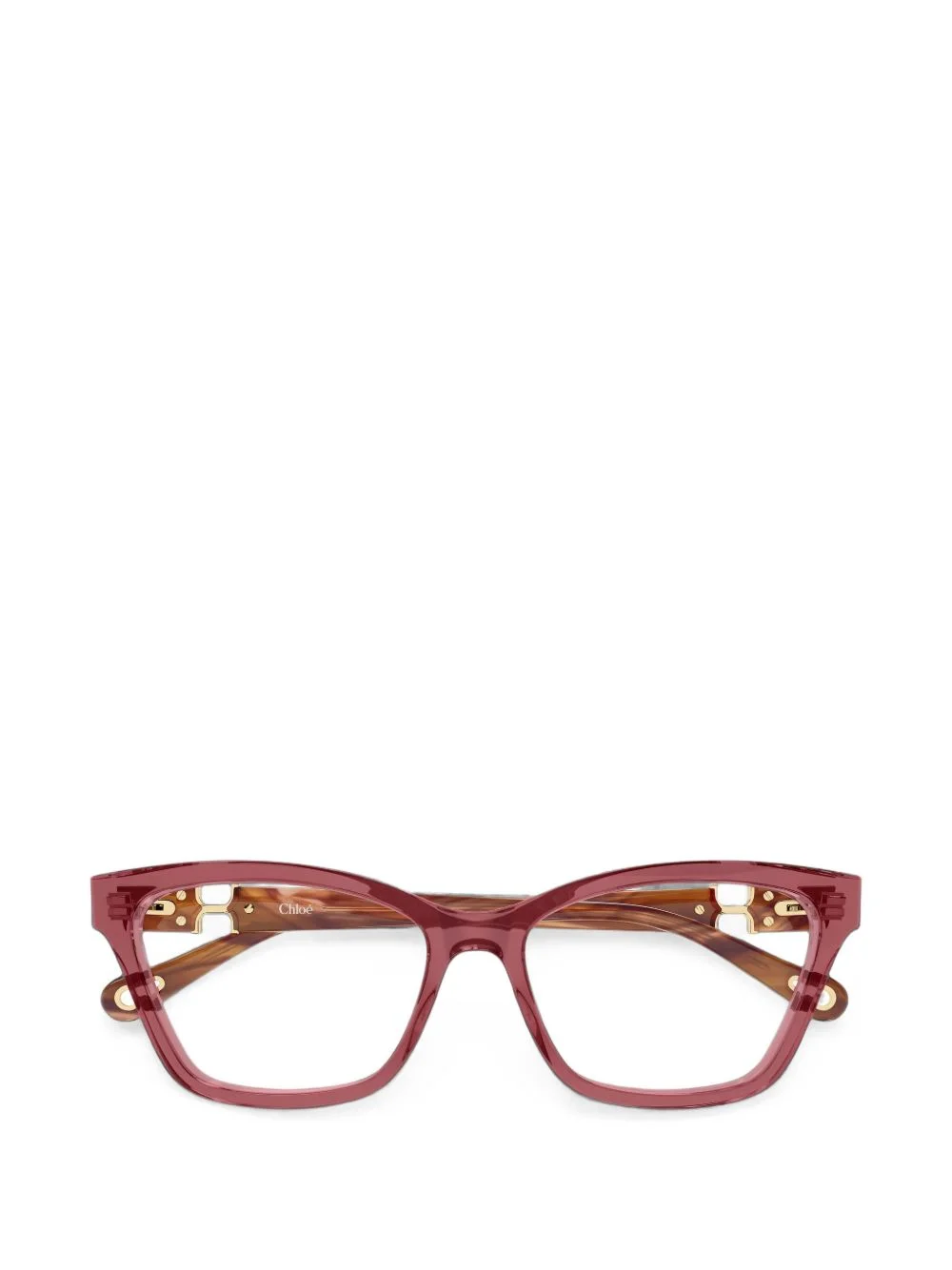 geometric-frame glasses - 1