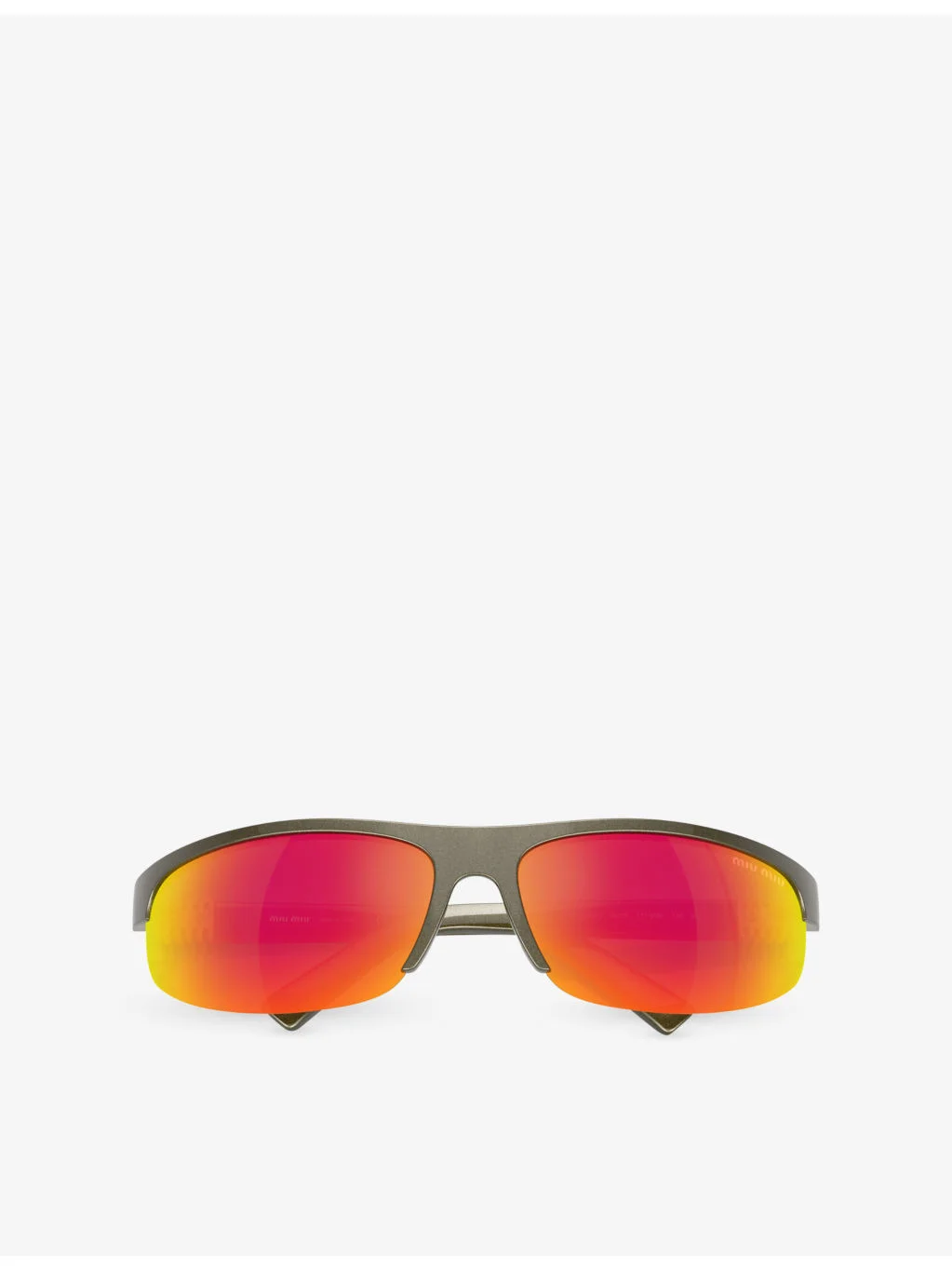 A02SF Oval-Frame Injected Sunglasses - 1