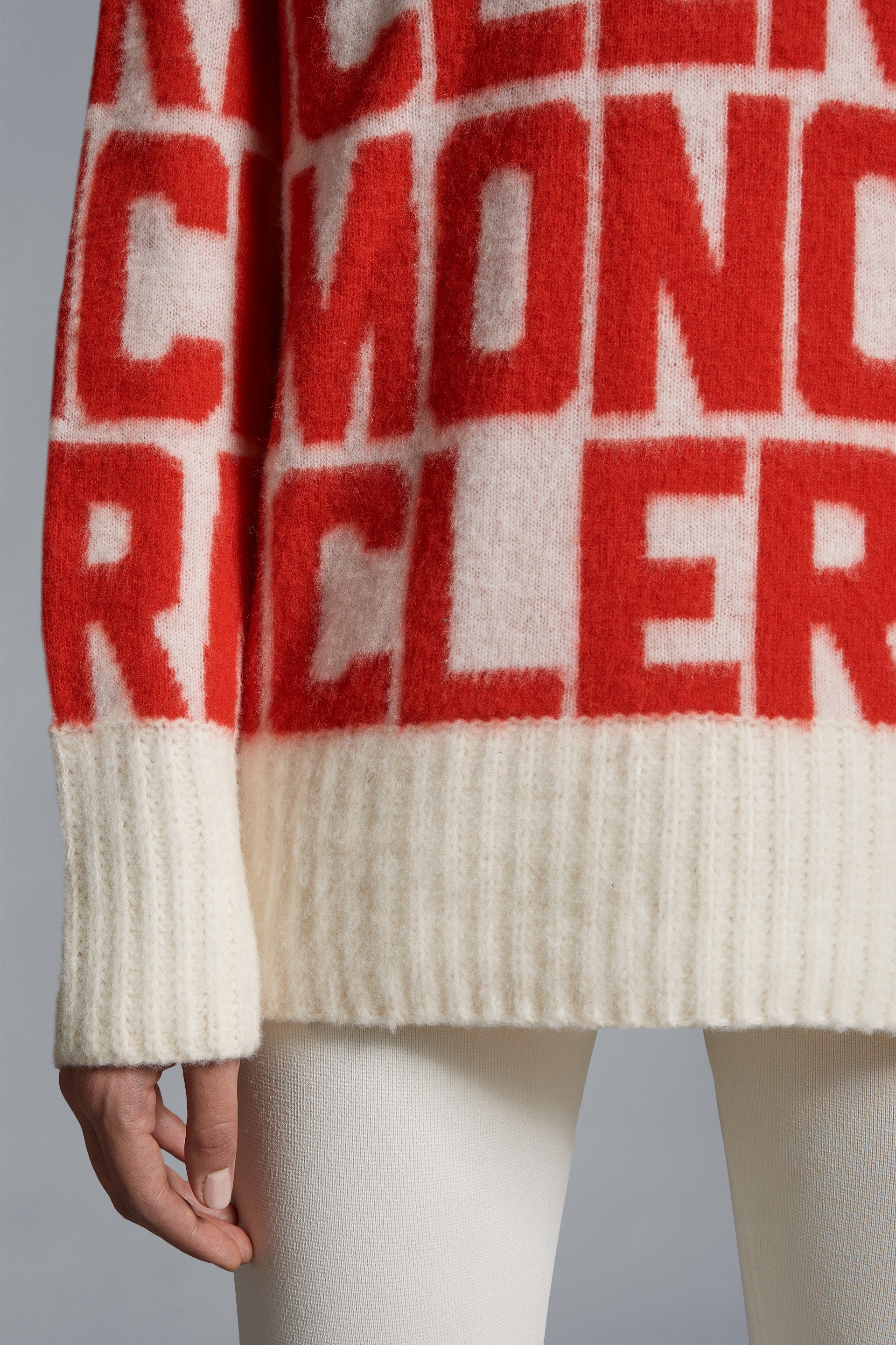 Logo Wool Jacquard Sweater - 6