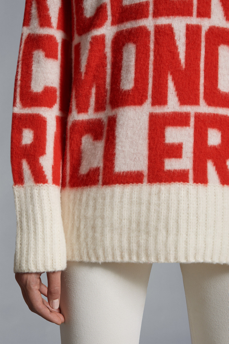 Logo Wool Jacquard Sweater 6