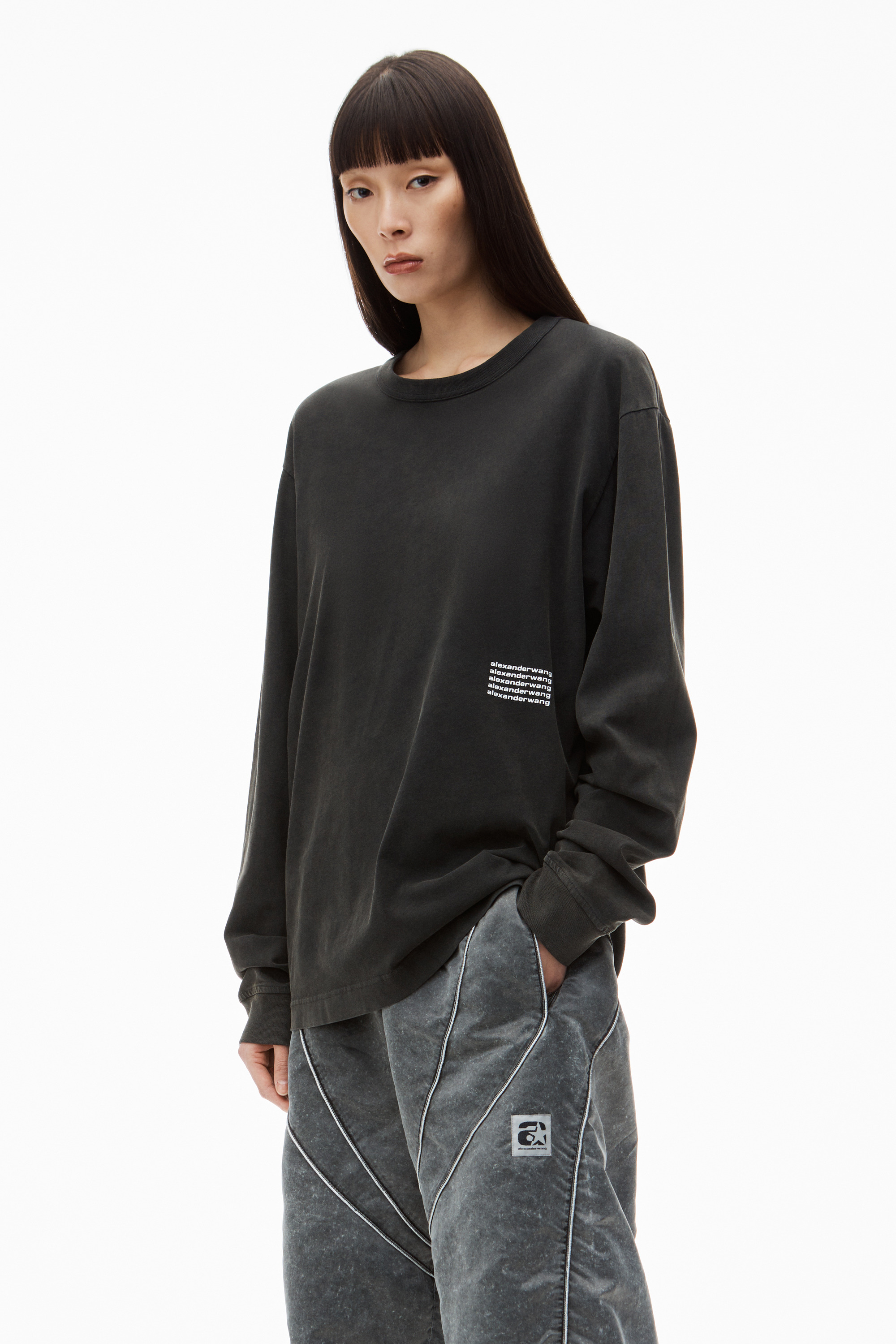 LONG-SLEEVE TEE IN HIGH TWIST JERSEY - 2